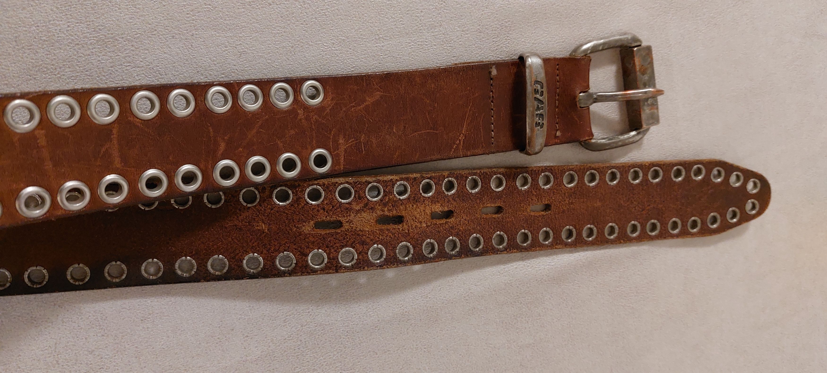 Vintage Western Embossed Leather Belt – Size 36 Italy Size ONE SIZE - 4 Thumbnail