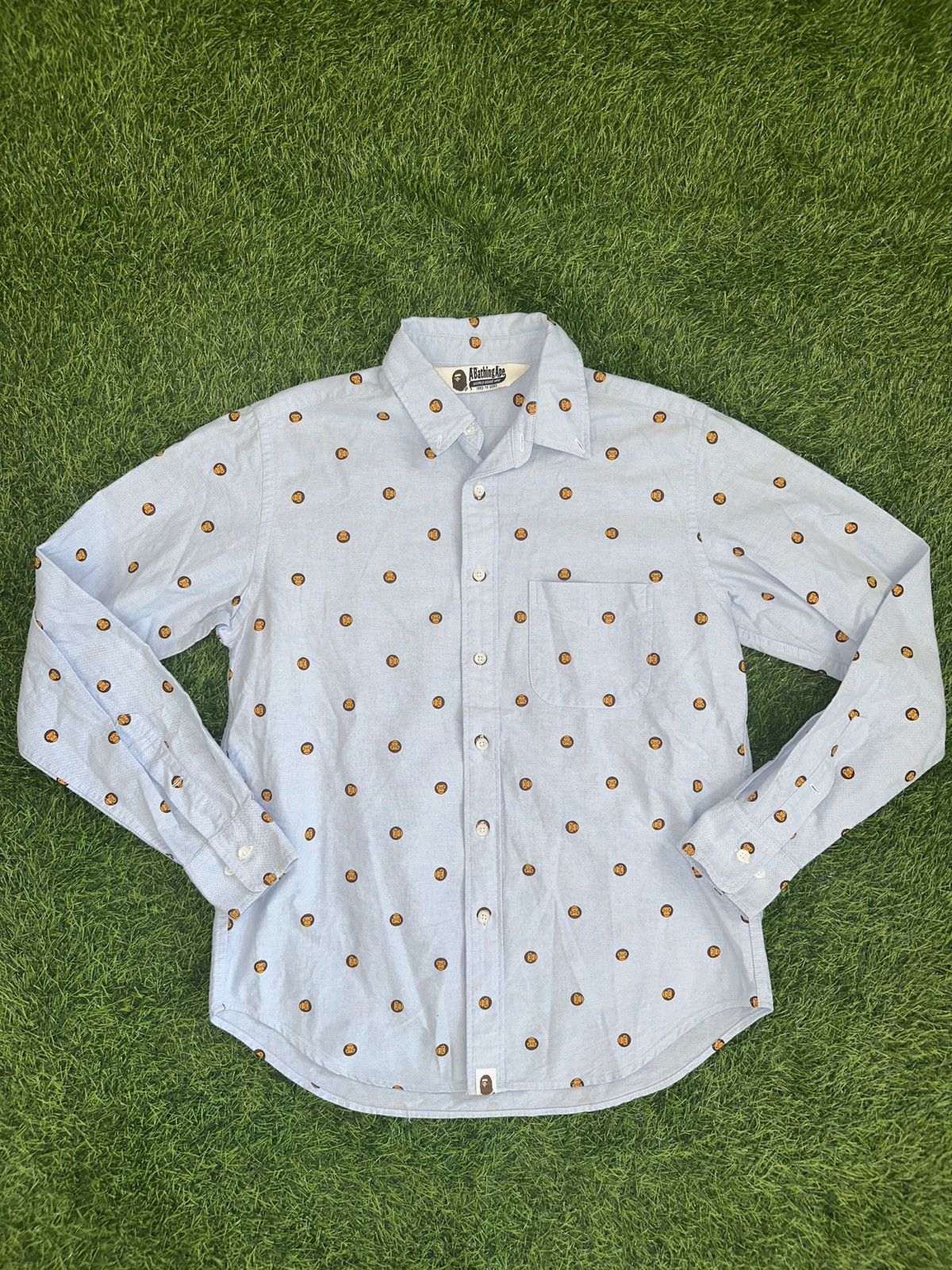 Bape Bape by a bathing ape baby milo collared shirt size Large Size US L / EU 52-54 / 3 - 1 Thumbnail