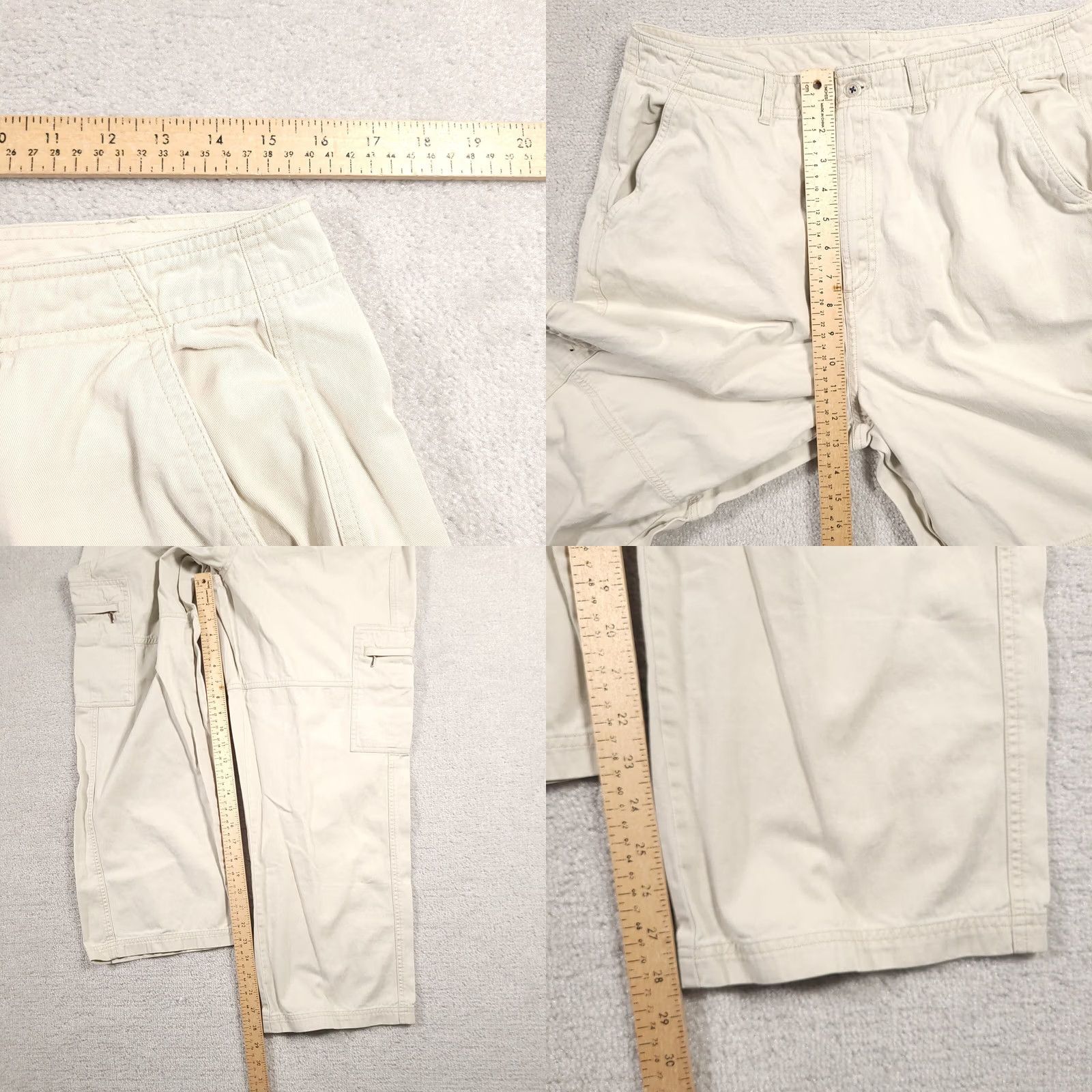 Vintage VINTAGE White Stag Cargi Pants Womens 16 Khaki High Rise Casual Outdoor Workwear Size 38" / US 16 / IT 52 - 8 Thumbnail