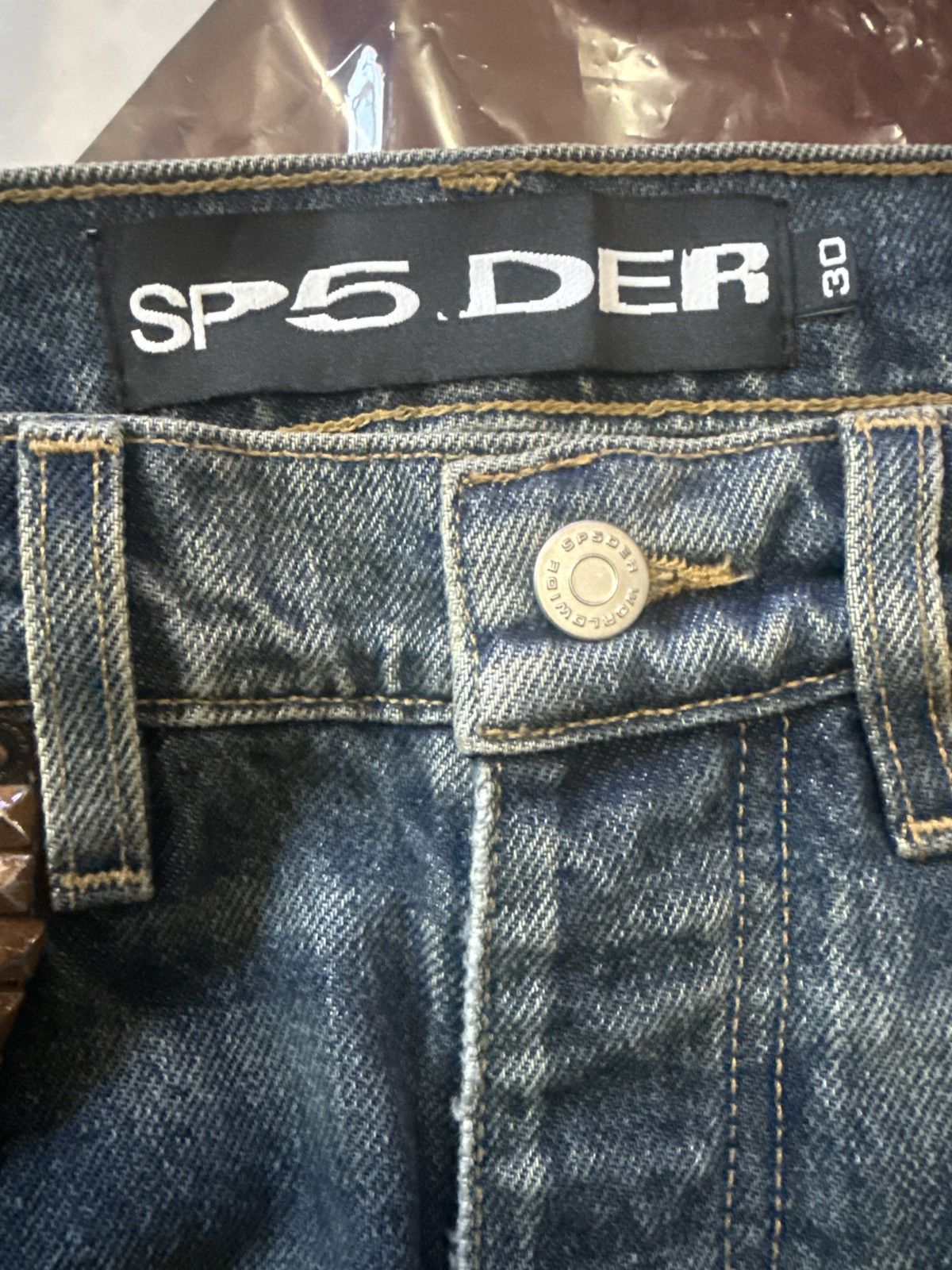 Sp5der Sp5der Multi Print Studded Denim Size US 30 / EU 46 - 8 Thumbnail