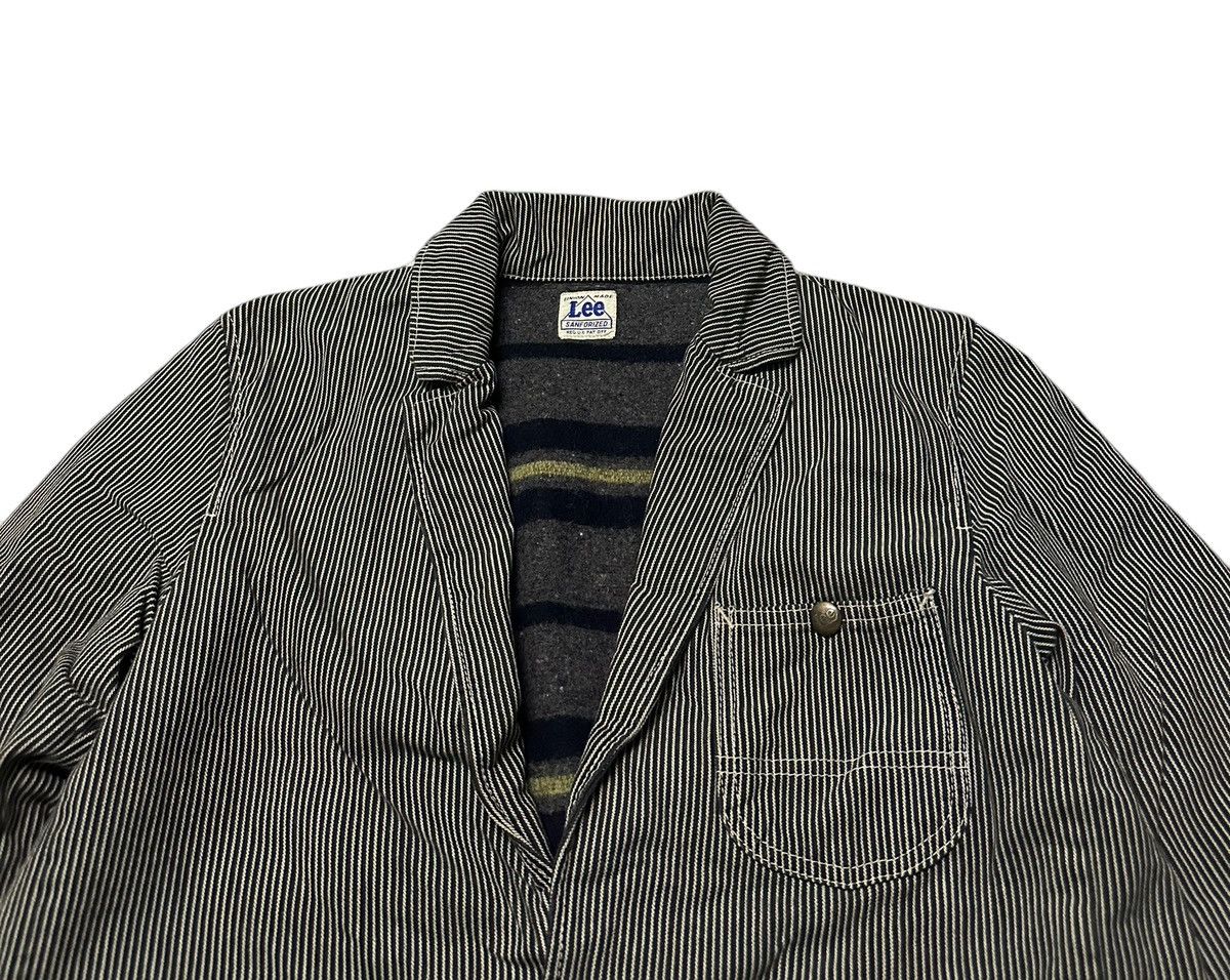 Lee Lee shawl collar hickory blanket denim jacket Size US S / EU 44-46 / 1 - 3 Thumbnail