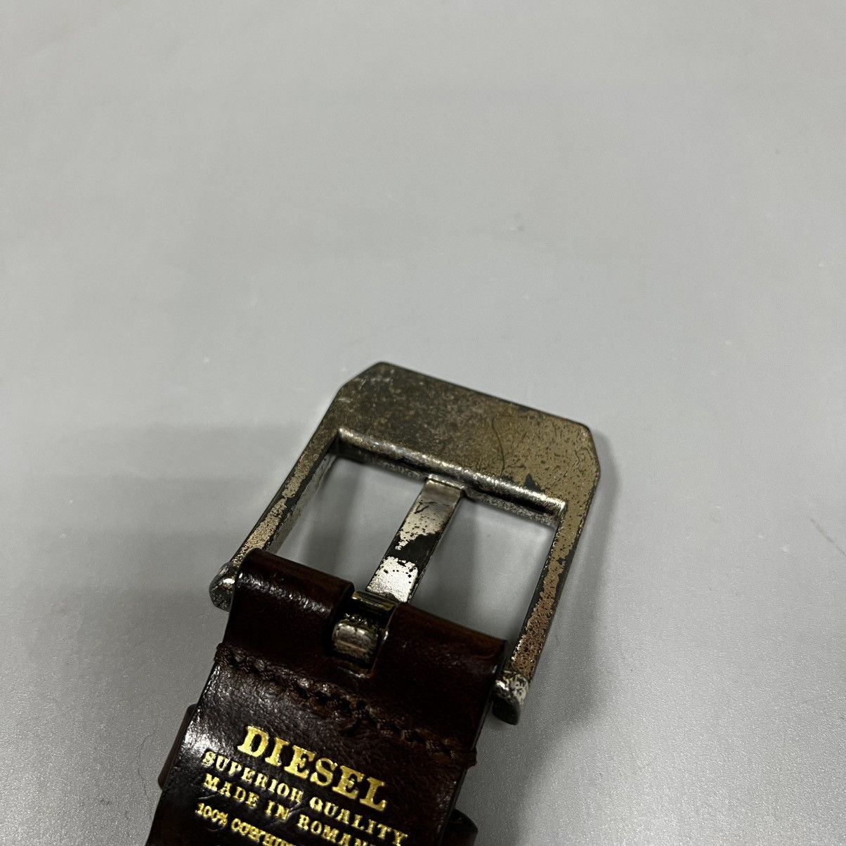 Diesel Vintage DIESEL Leather Belt Y2k Size ONE SIZE - 7 Thumbnail