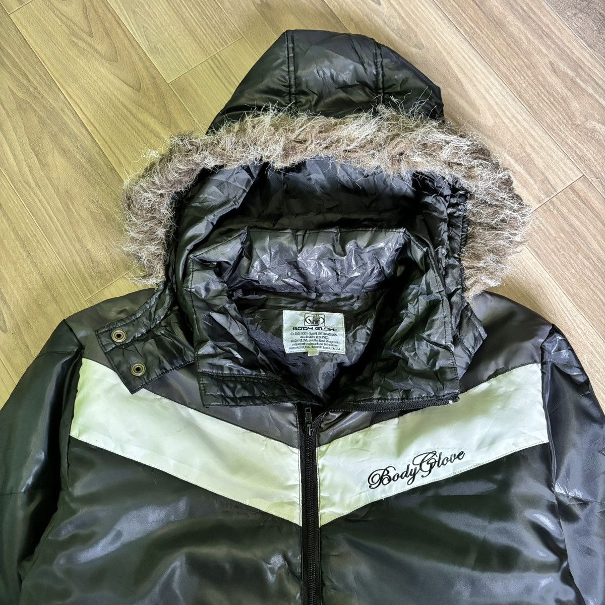 If Six Was Nine × Japanese Brand × Le Grande Bleu (L.G.B.) Body glove Fur jacket down puffer IfSixWasNine LGB Style Size US L / EU 52-54 / 3 - 3 Thumbnail