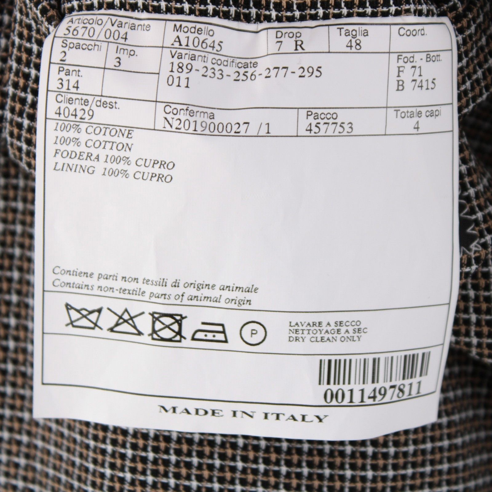 Belvest Belvest Suit Size US 38 Regular in Beige Size 38R - 9 Thumbnail
