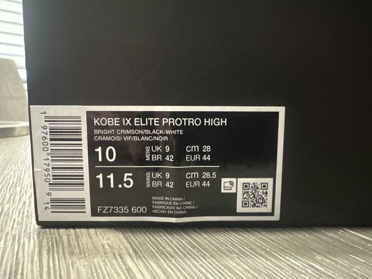 Nike Size 10 - NEW Kobe 9 Elite Protro Christmas 2024 SHIPS TODAY Size US 10 / EU 43 - 6 Thumbnail
