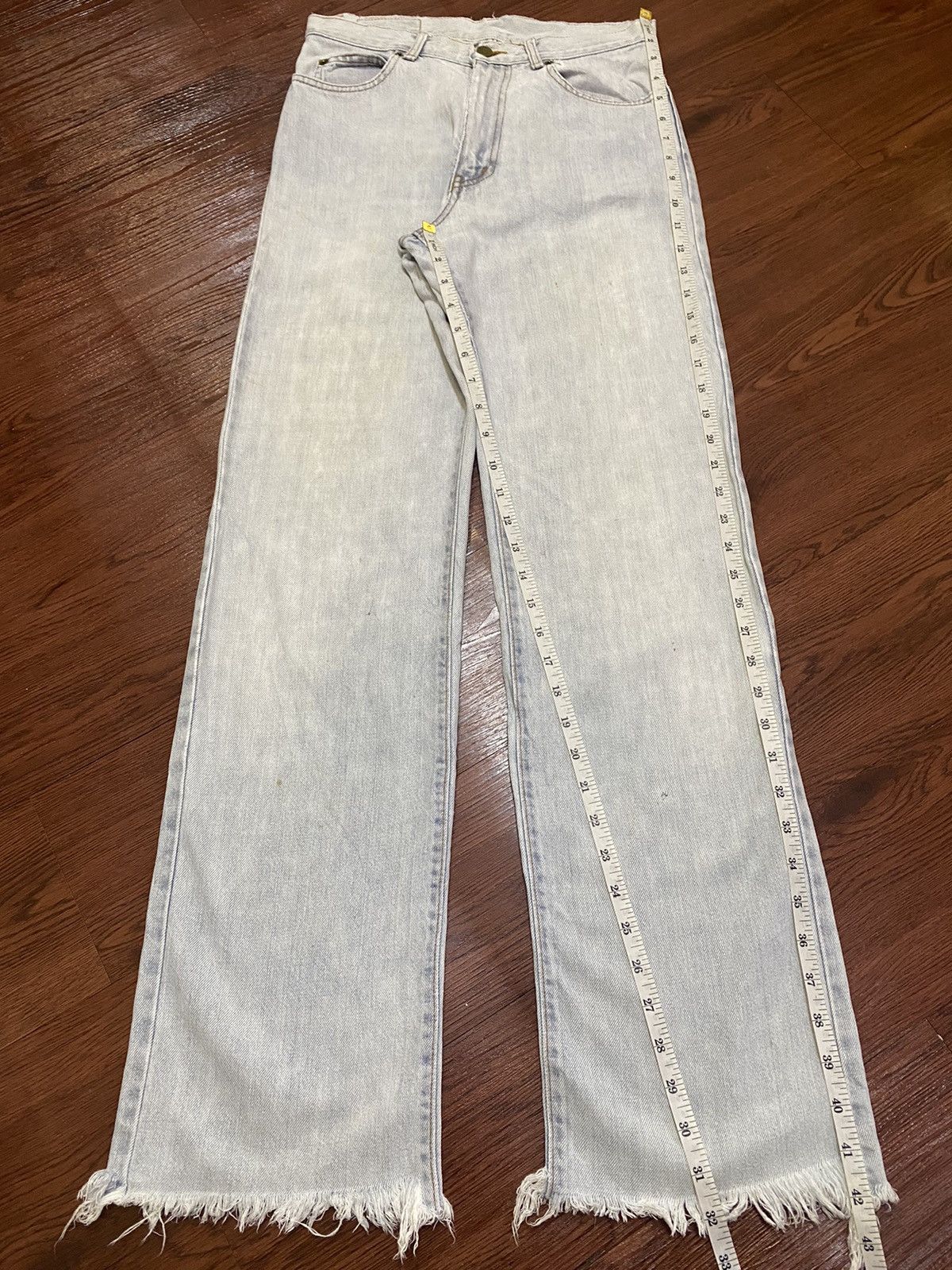 Kenzo Vintage Japanese Brands Faded Wash Frayed Loose Jeans Size US 28 / EU 44 - 13 Thumbnail