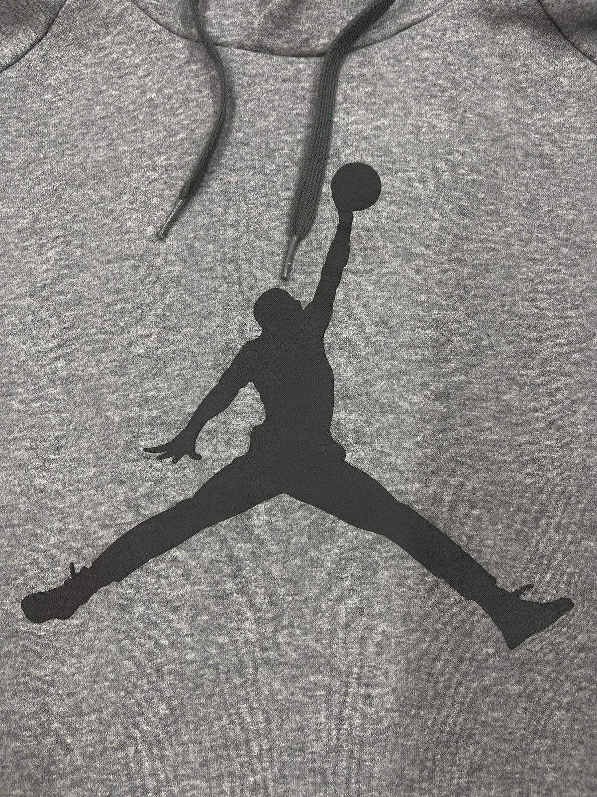Jordan Brand Mens Nike Air Jordan Grey Hoodie Big Logo JumpMan Size XL Size US XL / EU 56 / 4 - 5 Thumbnail