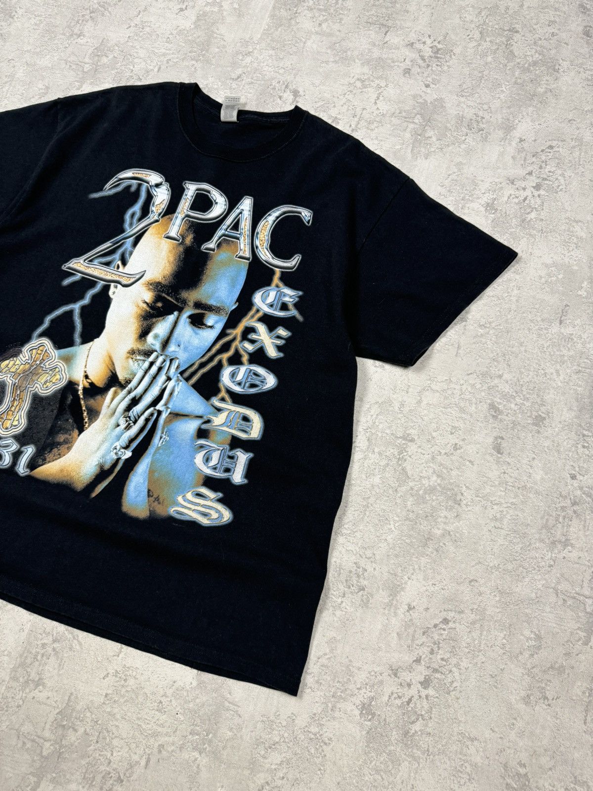 Band Tees Tupac Shakur Double Printed Big Logo T-Shirt Size XL Size US XL / EU 56 / 4 - 3 Thumbnail