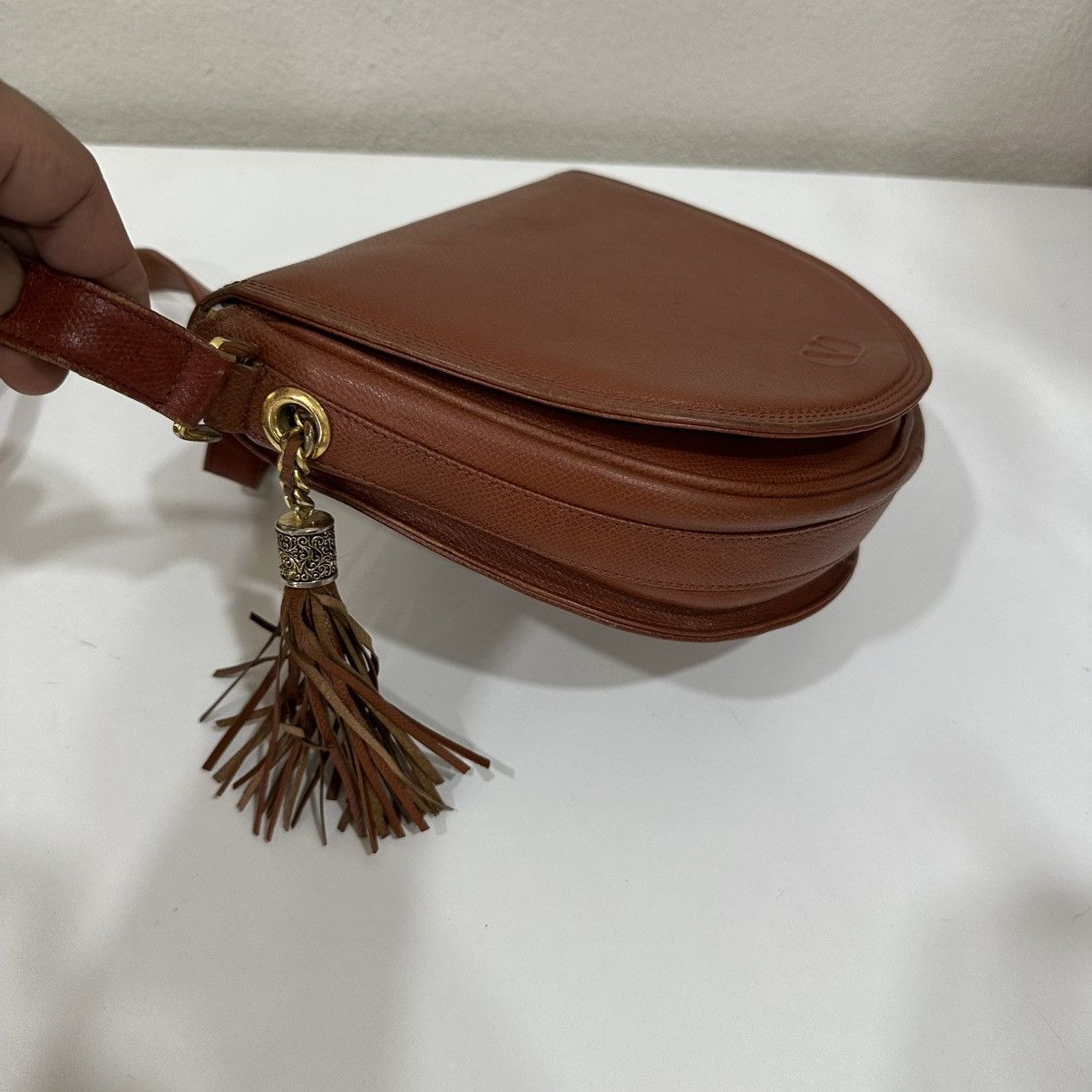 Valentino ‼️LD‼️VALENTINO GARAVANI REDDISH BROWN LEATHER SHOULDER BAG Size ONE SIZE - 4 Thumbnail