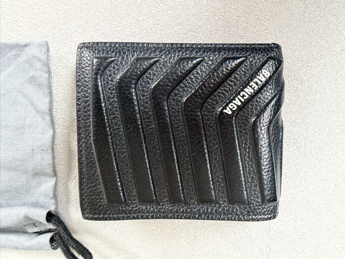 Balenciaga Balenciaga Car leather square bifold wallet, beautiful grain Size ONE SIZE - 2 Thumbnail
