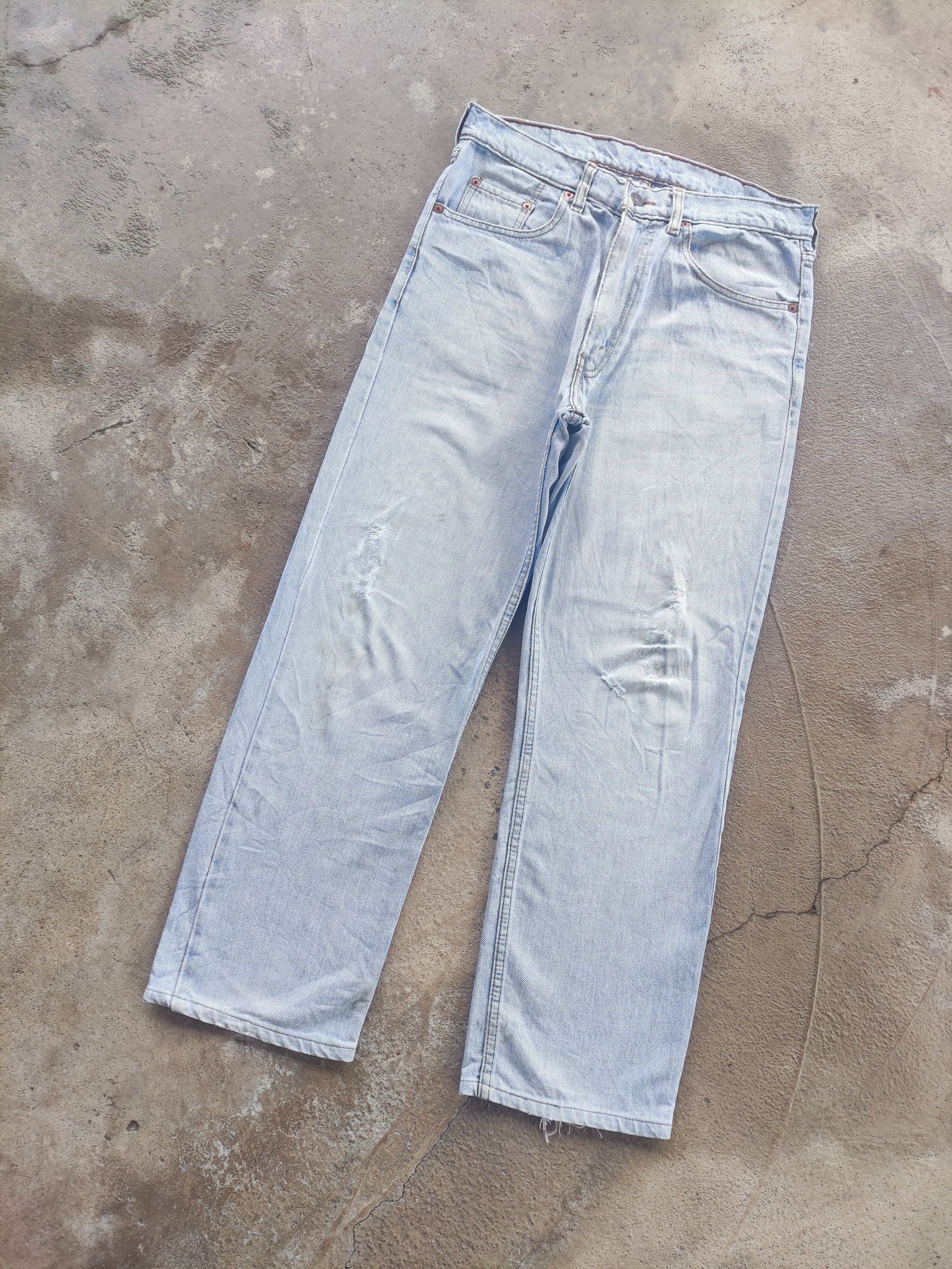 Levi's Vintage Levi's Denim Distress Faded Pants W32 Size US 32 / EU 48 - 2 Thumbnail