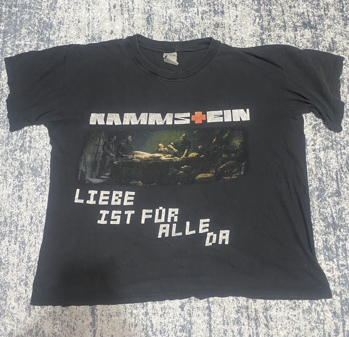 Band Tees × Vintage Vintage rammstein 00s band liebe ist fur alle da logo tee Size US L / EU 52-54 / 3 - 1 Thumbnail
