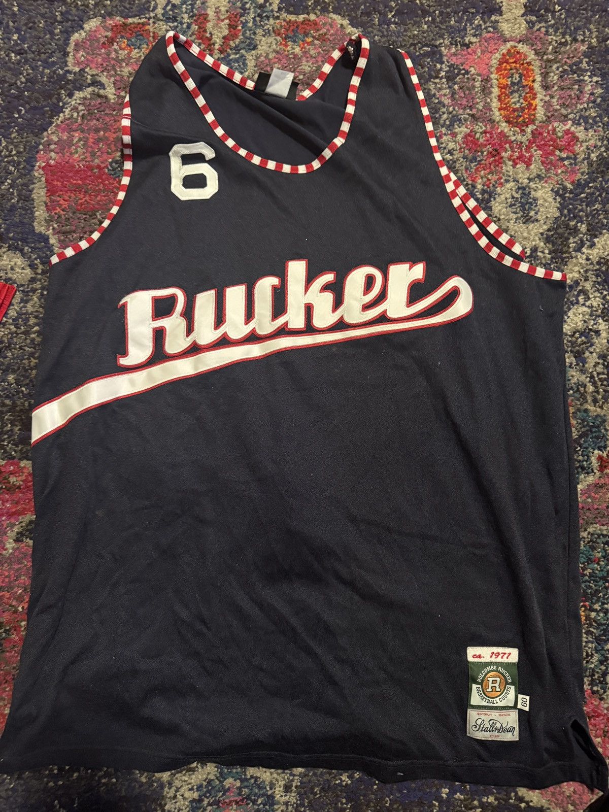 NBA Holcombe Rucker #6 1971 Harlem Park Stall & Dean 3Xl 4Xl Size US XXL / EU 58 / 5 - 1 Thumbnail