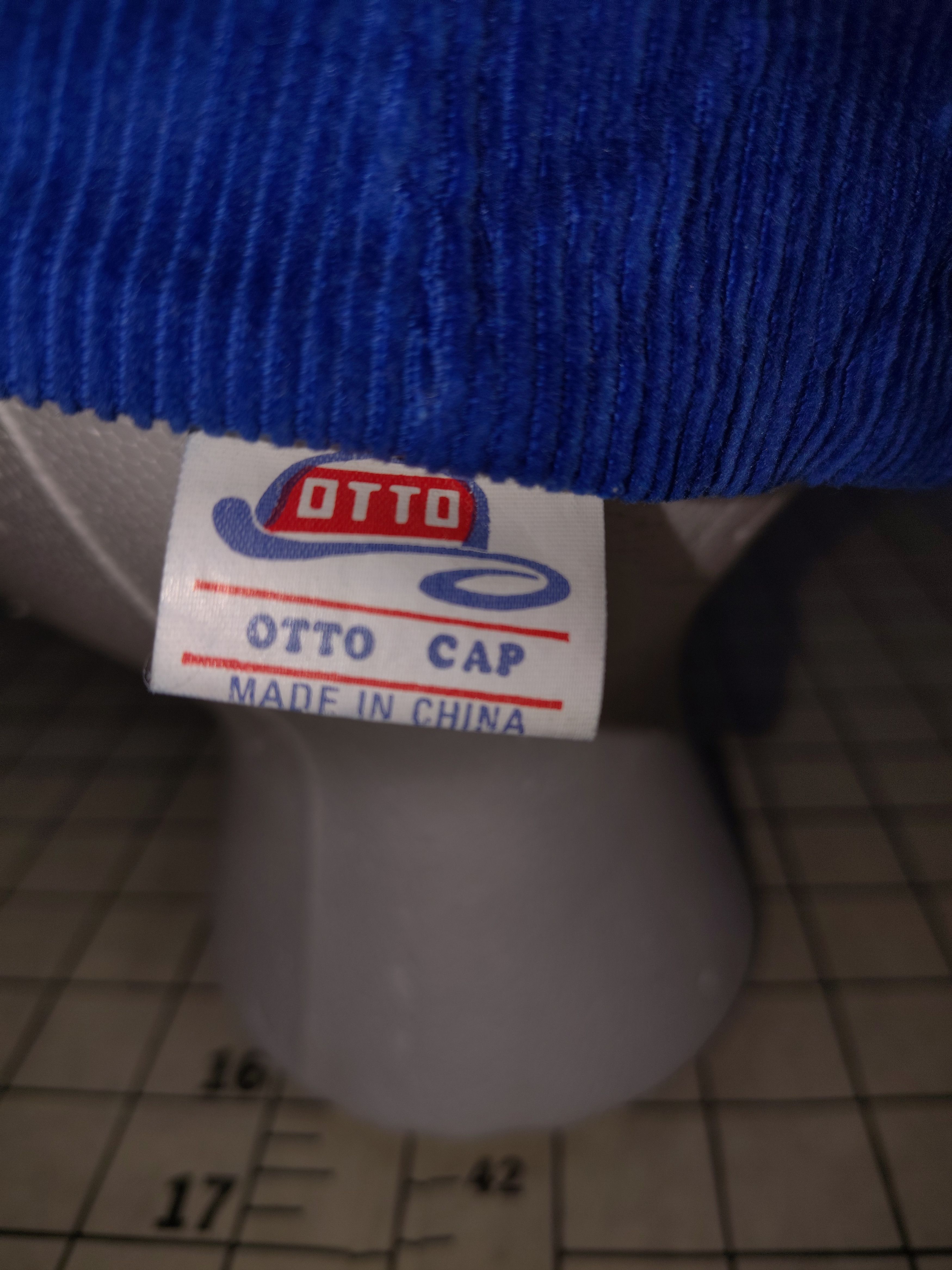 Otto Men's Blue 70's Vintage Burton Saw & Supply Co.Corduroy Hat Size ONE SIZE - 3 Thumbnail