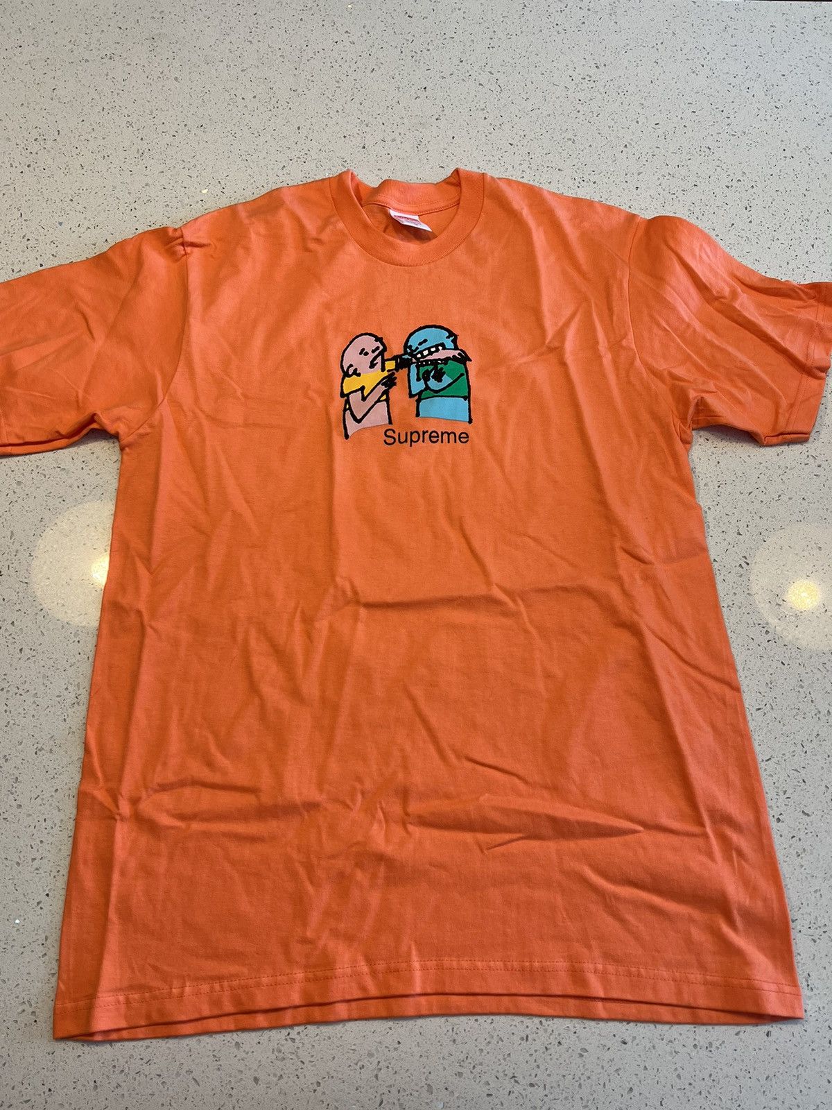 Supreme Supreme Bite Tee Neon Orange Grailed