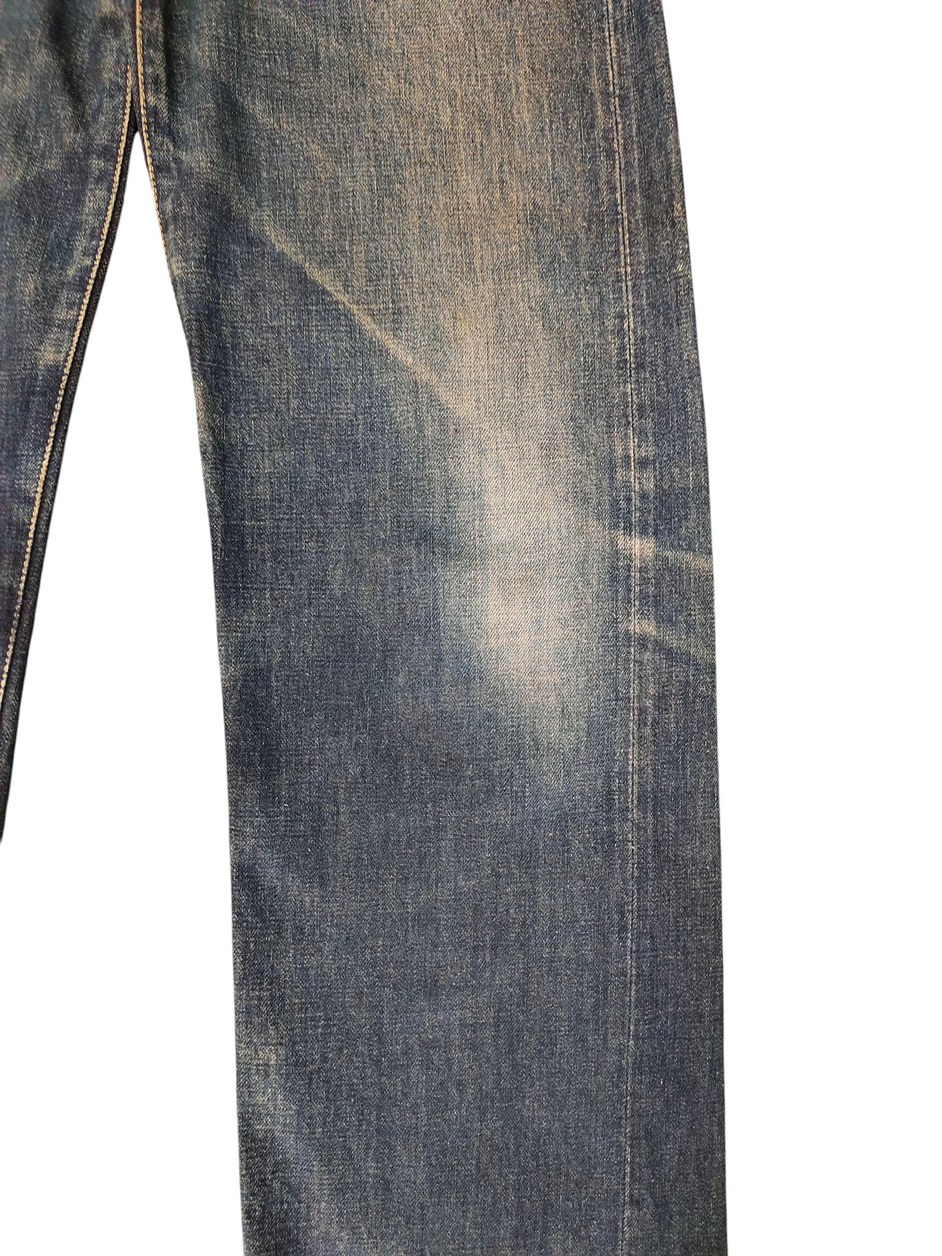 Nigel Cabourn Vintage 90s Nigel Cabourn Selvedge Clawmark Distress Jeans Size US 30 / EU 46 - 3 Thumbnail