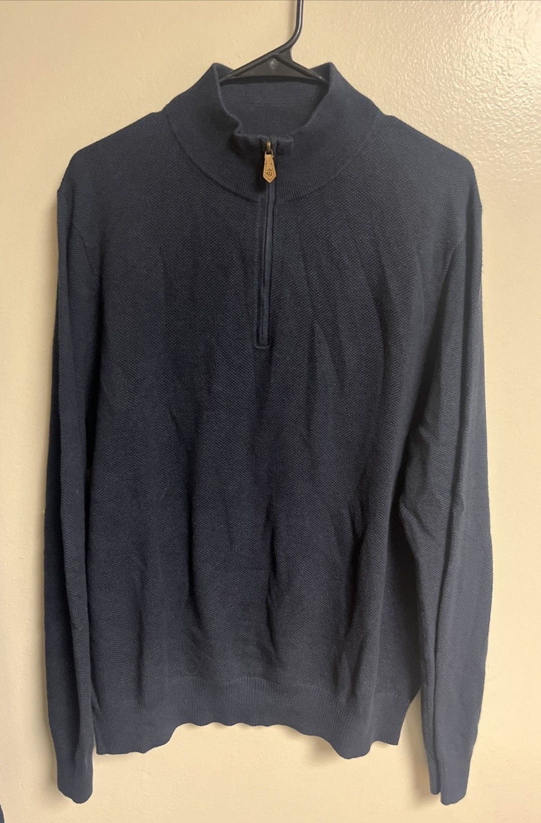 Brooks Brothers Navy Brooks Brothers Quarter Zip Sweater Size US XL / EU 56 / 4 - 3 Thumbnail
