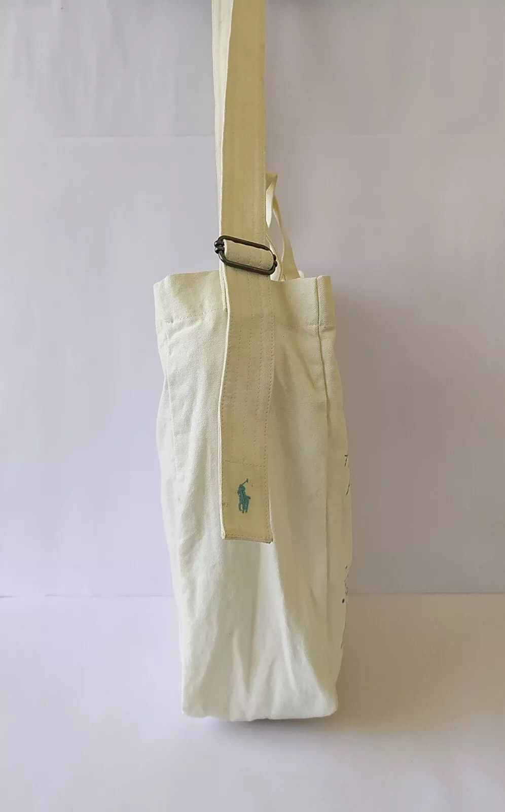 Polo Ralph Lauren PoloRalphLauren Love Print Canvas Shopper Tote Bag IFD 8030 Size ONE SIZE - 5 Thumbnail