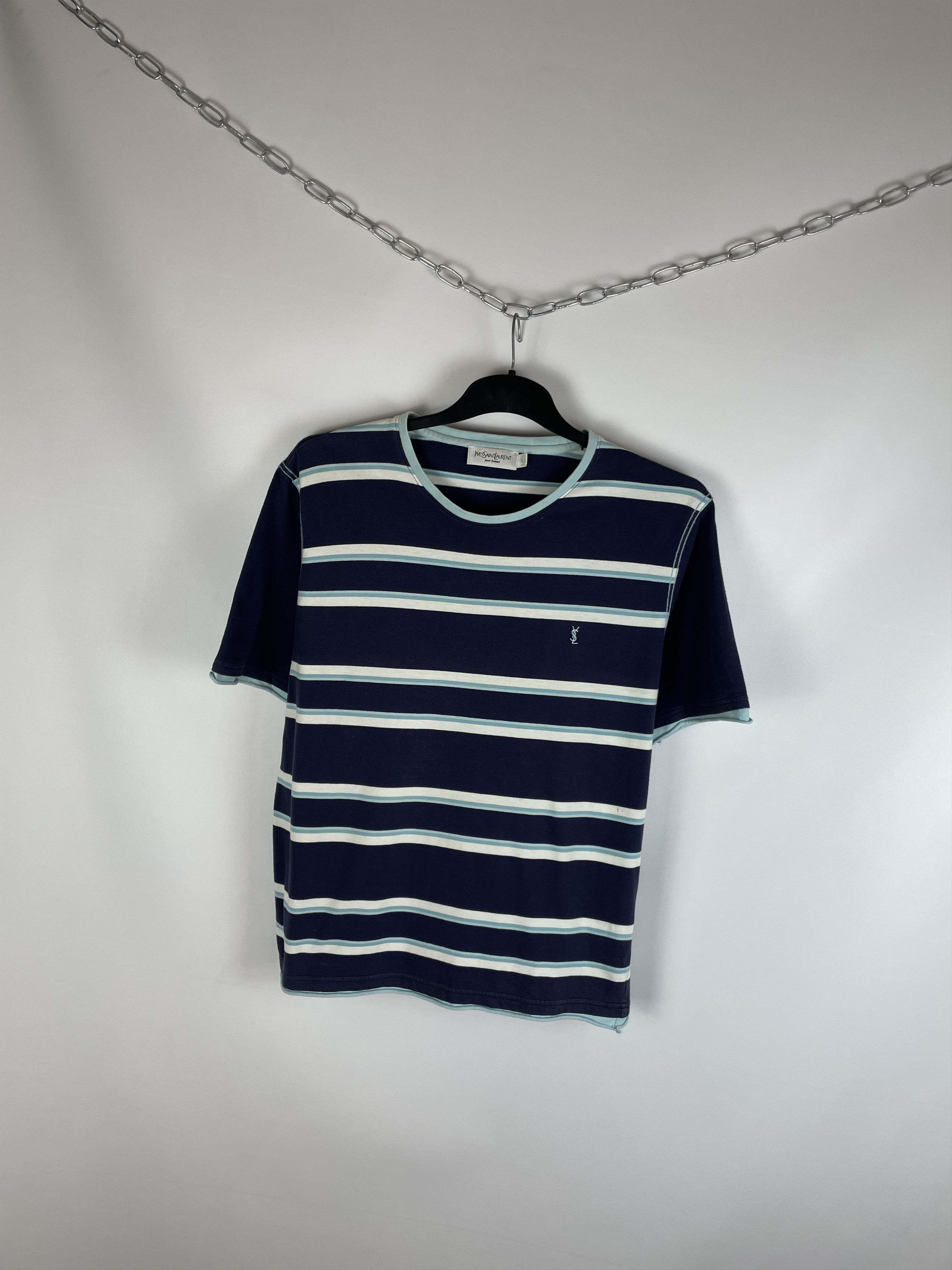 Vintage YSL Polo Shirt Yves Saint Laurent Tee Size US L / EU 52-54 / 3 - 2 Thumbnail