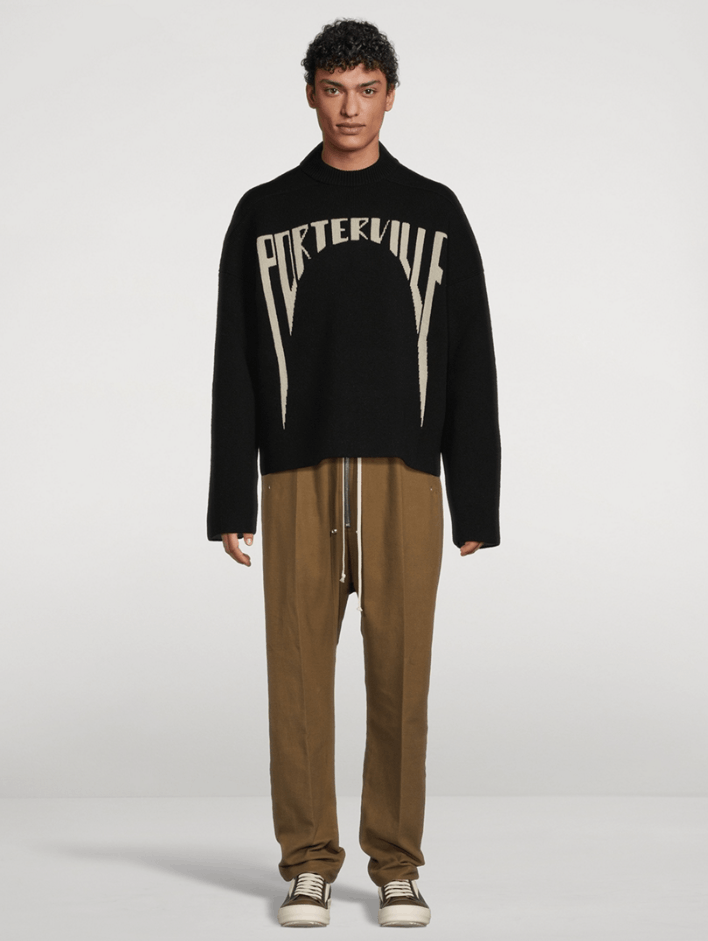 Rick Owens BNWT AW24 RICK OWENS "PORTERVILLE" JUMBO CREWNECK SWEATER M Size US M / EU 48-50 / 2 - 15 Thumbnail