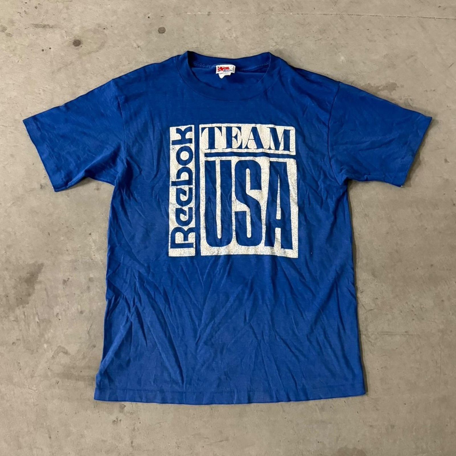 Reebok Vintage 90s Team USA Reebok Tee Size US L / EU 52-54 / 3 - 1 Thumbnail