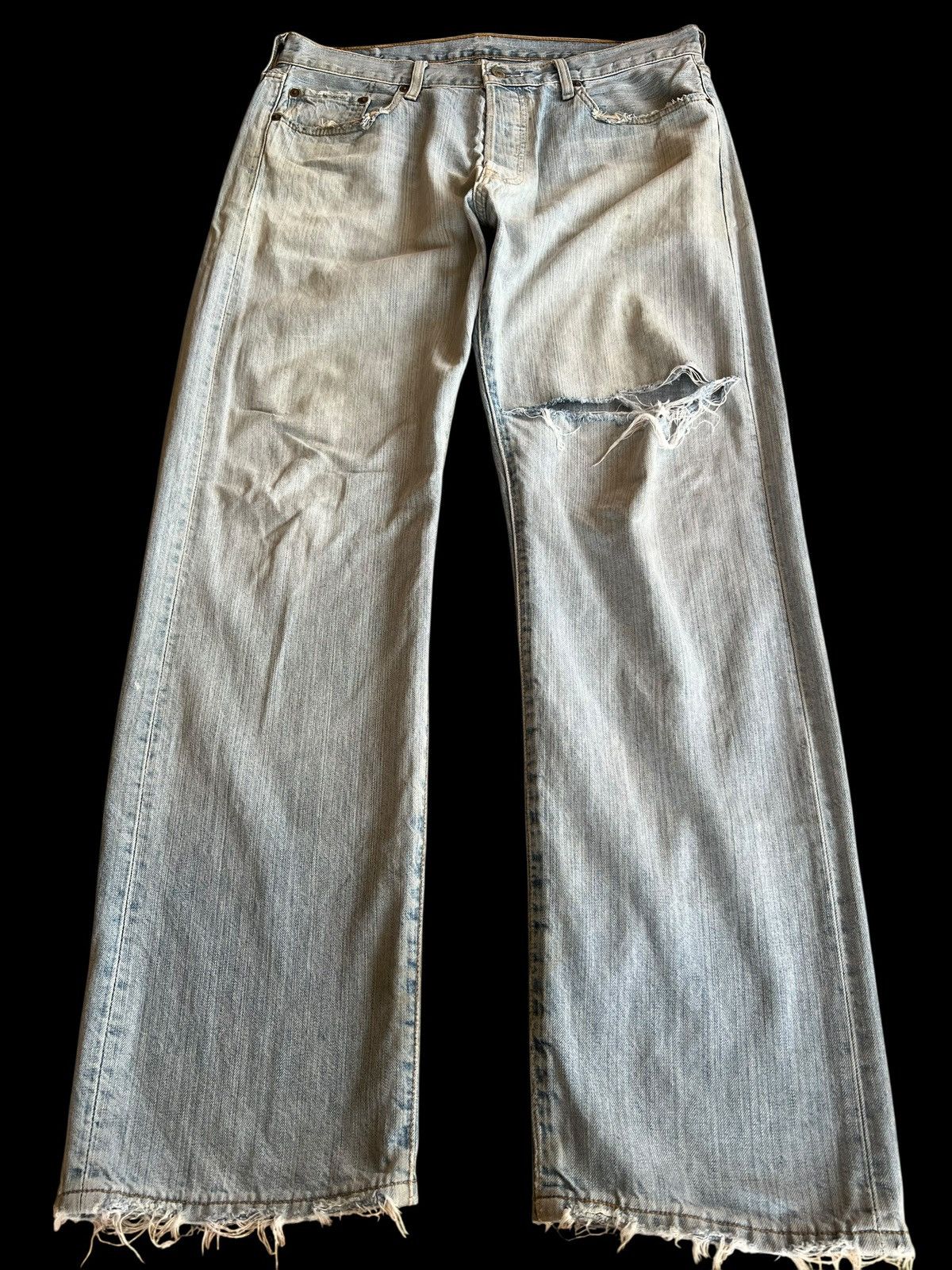 Levi's Vintage Levis 501 Nice Faded Distress Jean Size US 33 - 1 Thumbnail