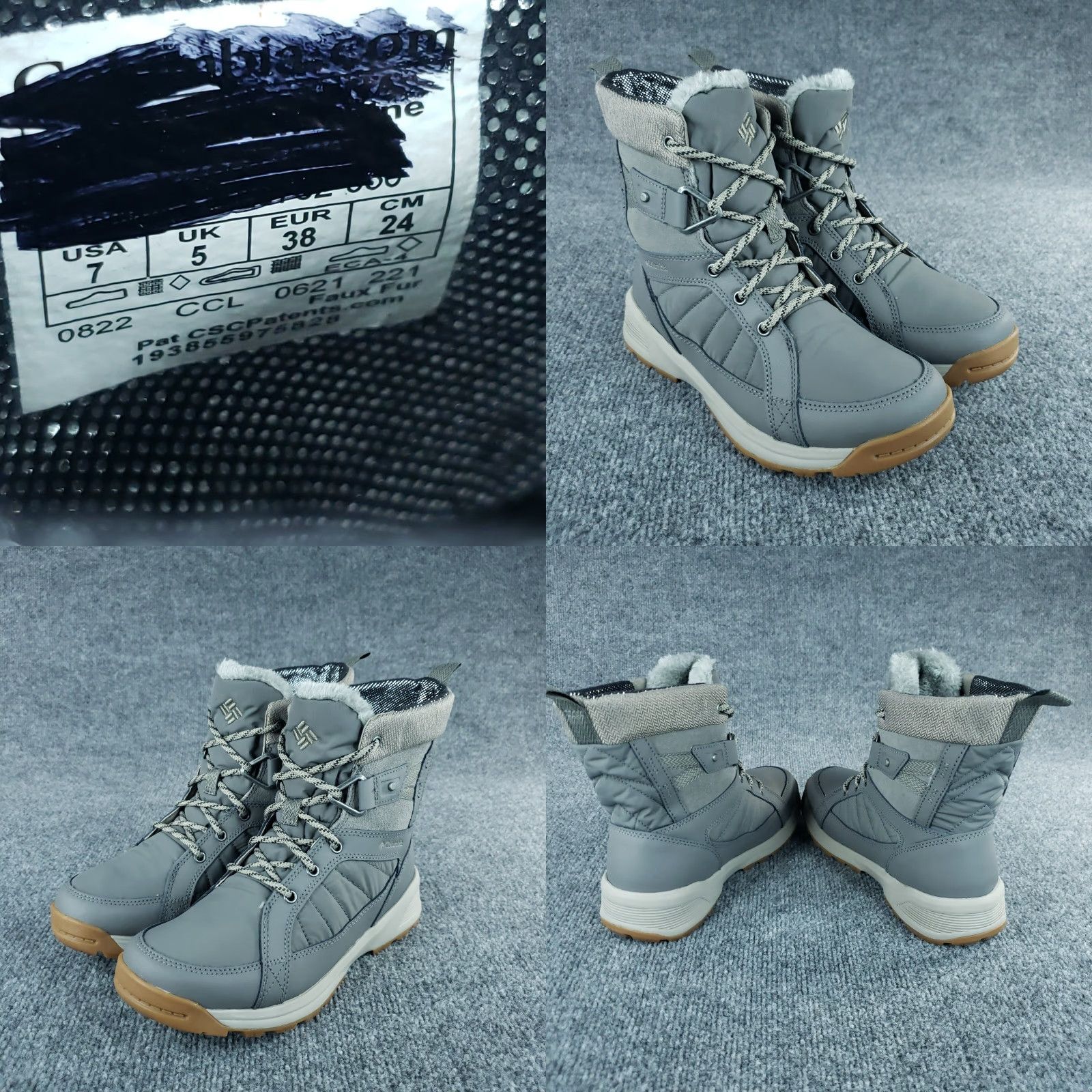 Vintage Columbia Snow Boot Womens Gray Size 7 Omni-Heat 3D Hiking Size US 5 / IT 35 - 8 Thumbnail