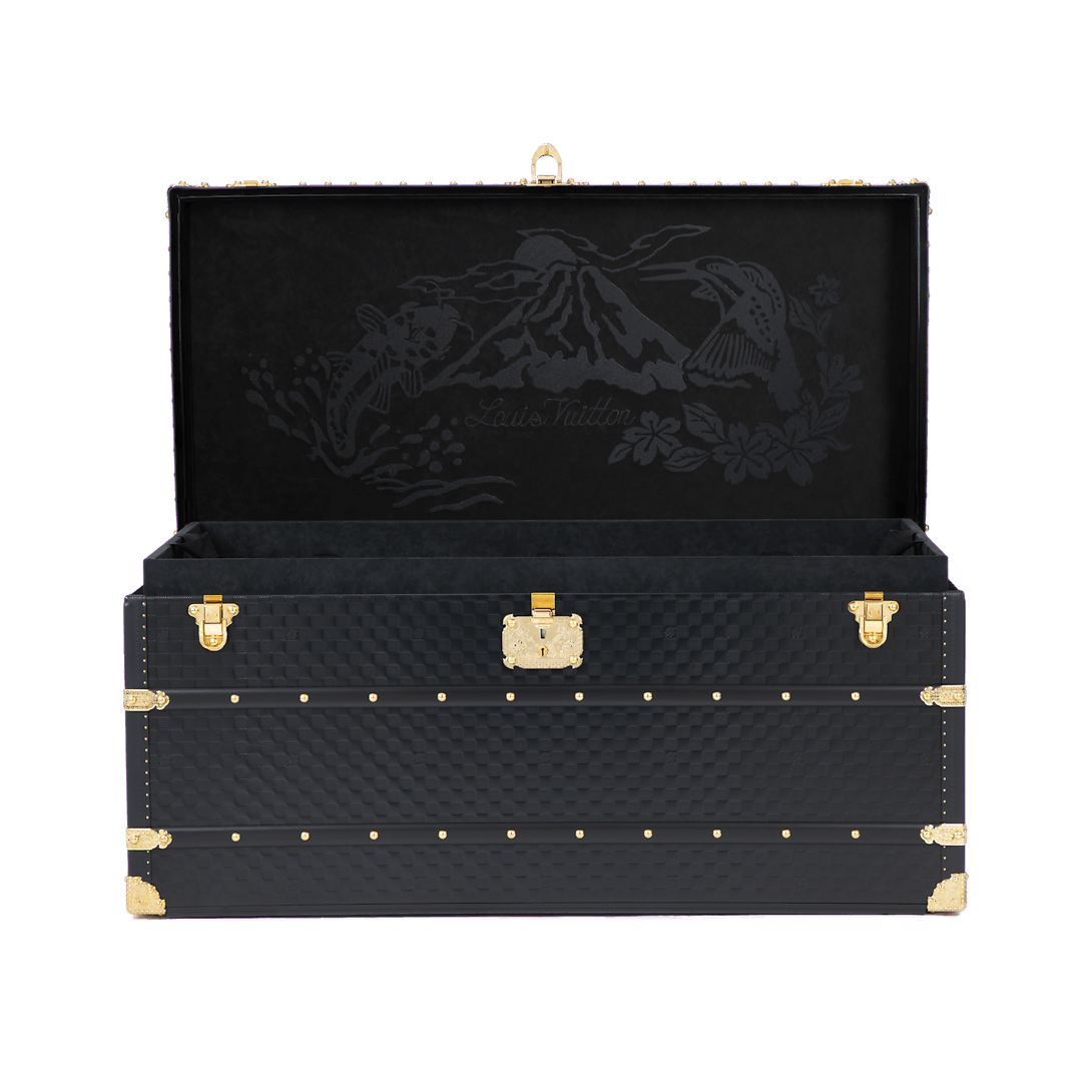 Louis Vuitton Damier Phriendship Leather Black Courrier Lozine 110 Trunk Size ONE SIZE - 4 Thumbnail