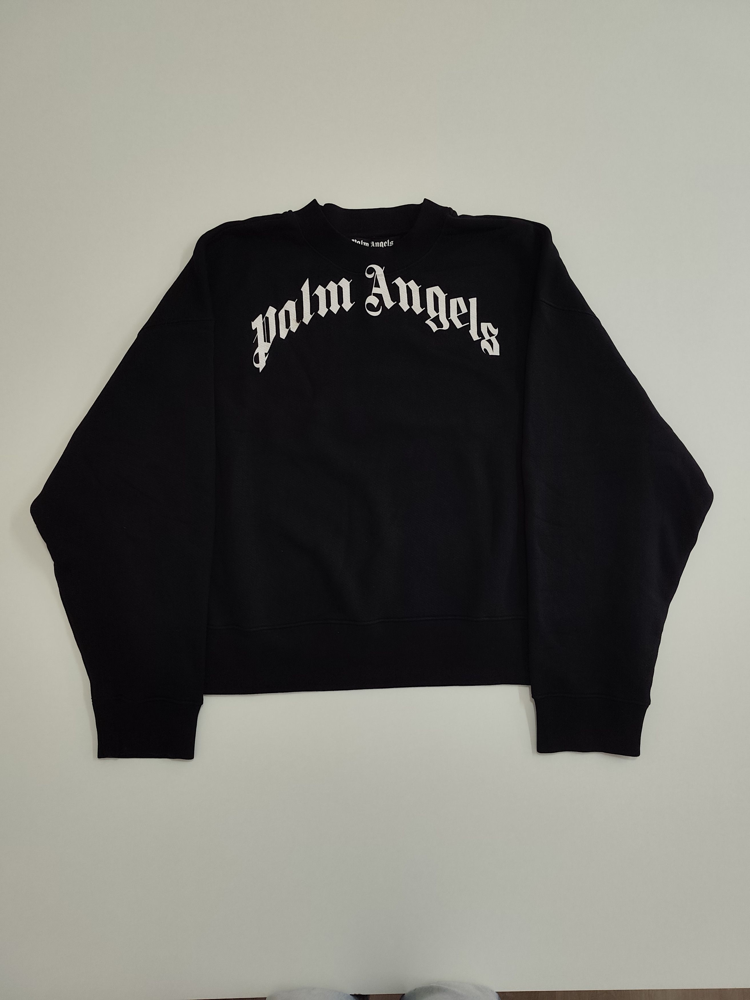 Palm Angels Palm Angels "Curved Logo Sweatshirt" Size US XL / EU 56 / 4 - 1 Thumbnail