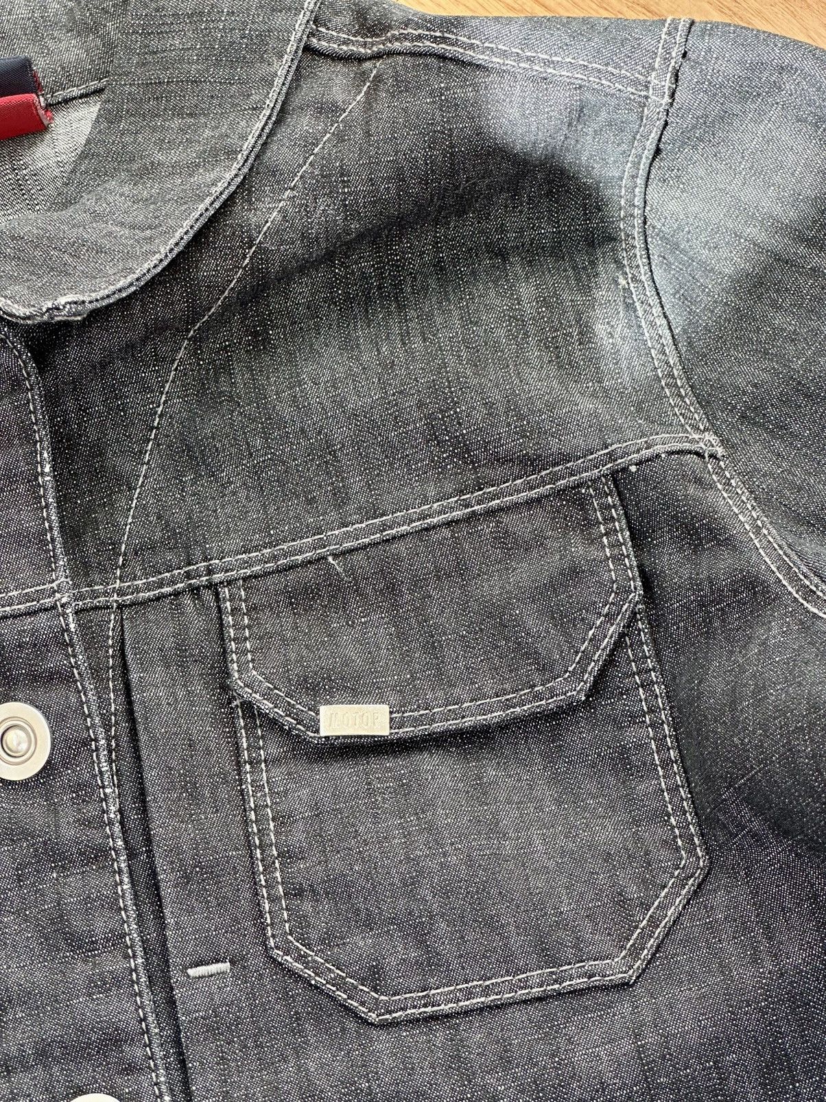 Vintage Motor jeans Denim Jacket Y2K Black Fit Size S / US 4 / IT 40 - 7 Thumbnail