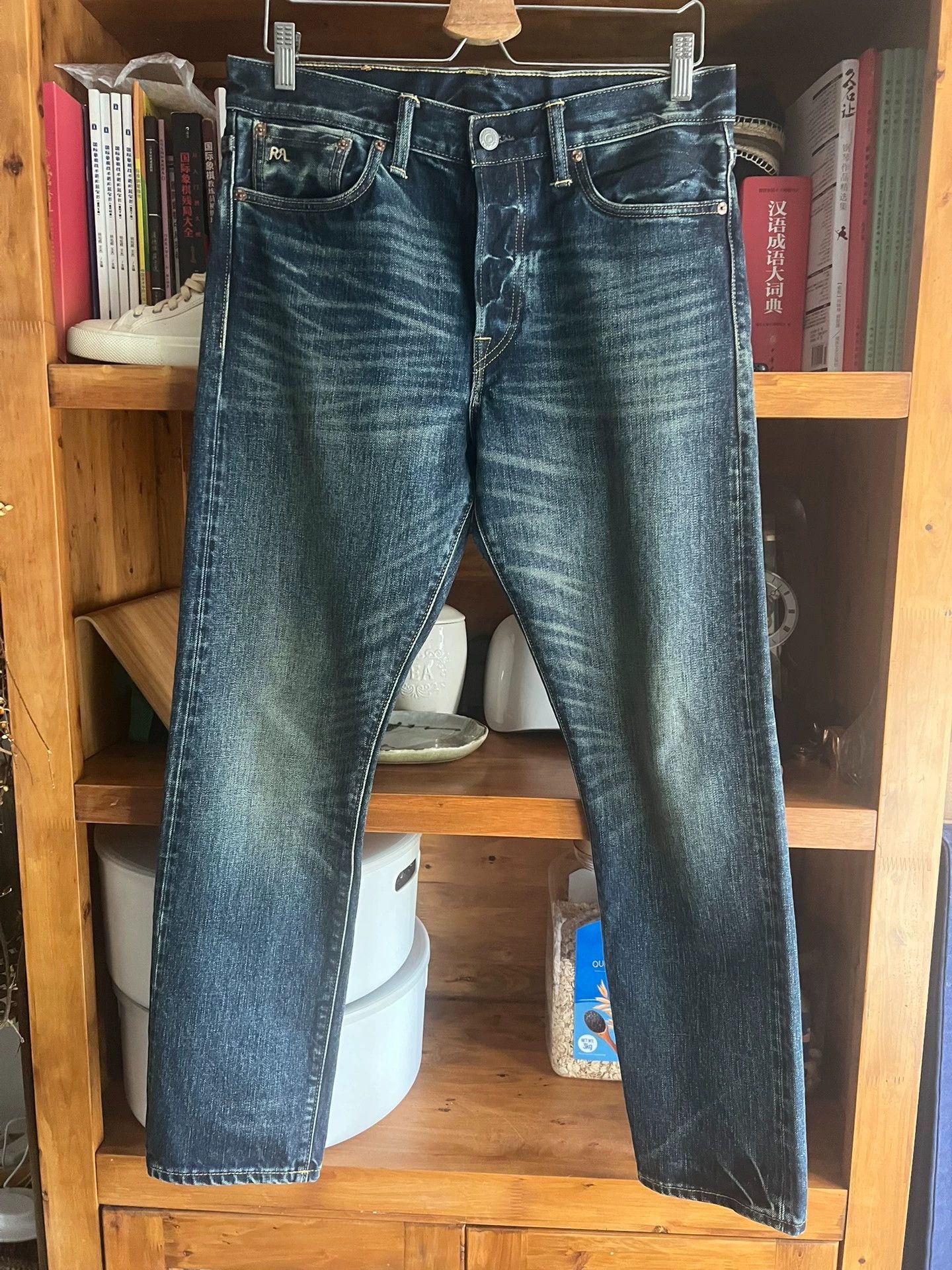RRL Ralph Lauren RRL Double RL New Selvedge Washed Slim Denim 31x30 Size US 31 - 3 Thumbnail