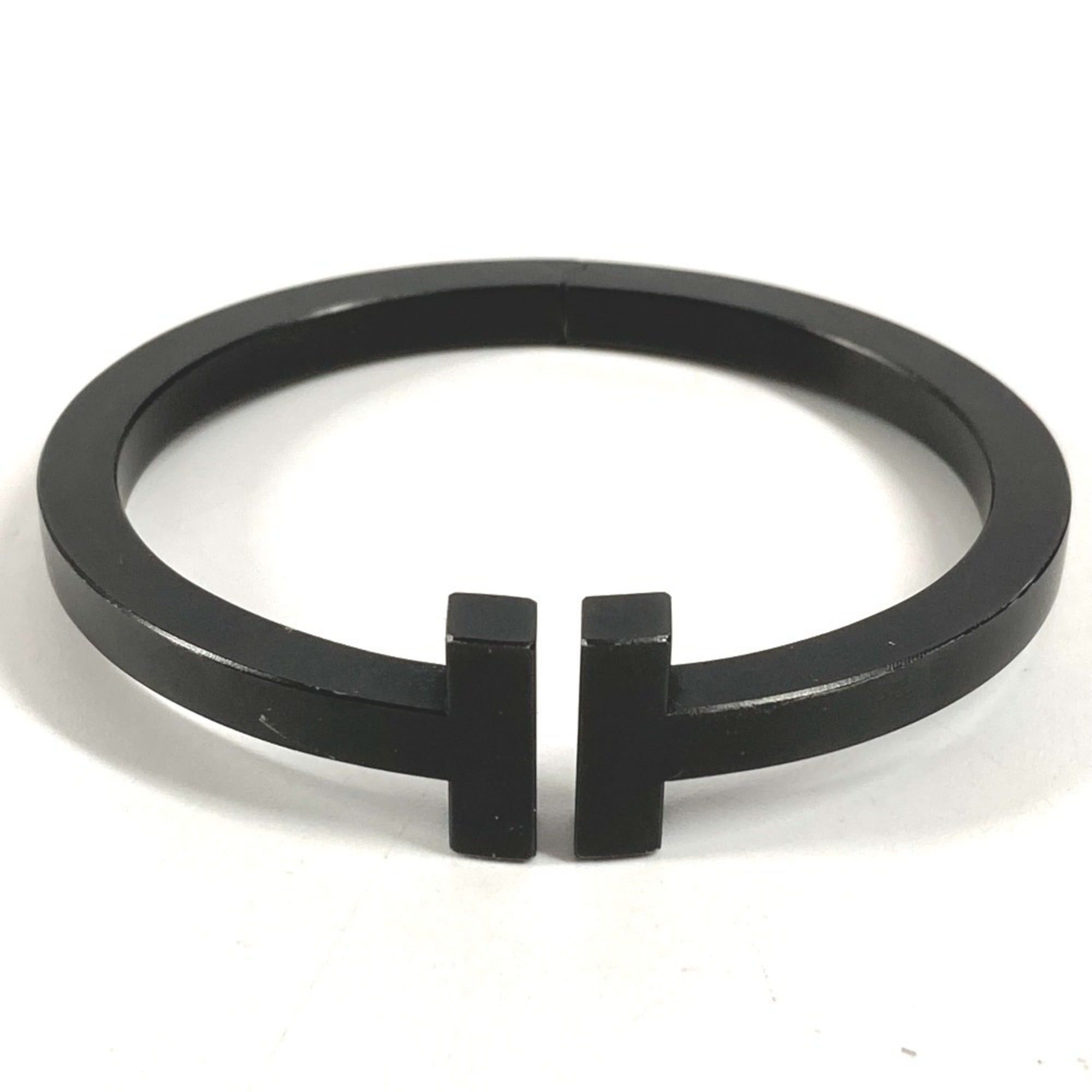 TIFFANY & Co. Tiffany T-Square Bangle Stainless Steel Women's Black