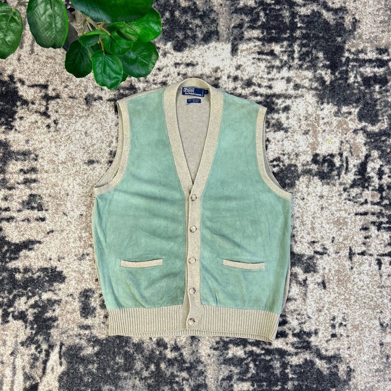 Polo Ralph Lauren Polo Ralph Lauren Vintage 90s Velour Button Up Vest Size US L / EU 52-54 / 3 - 1 Thumbnail