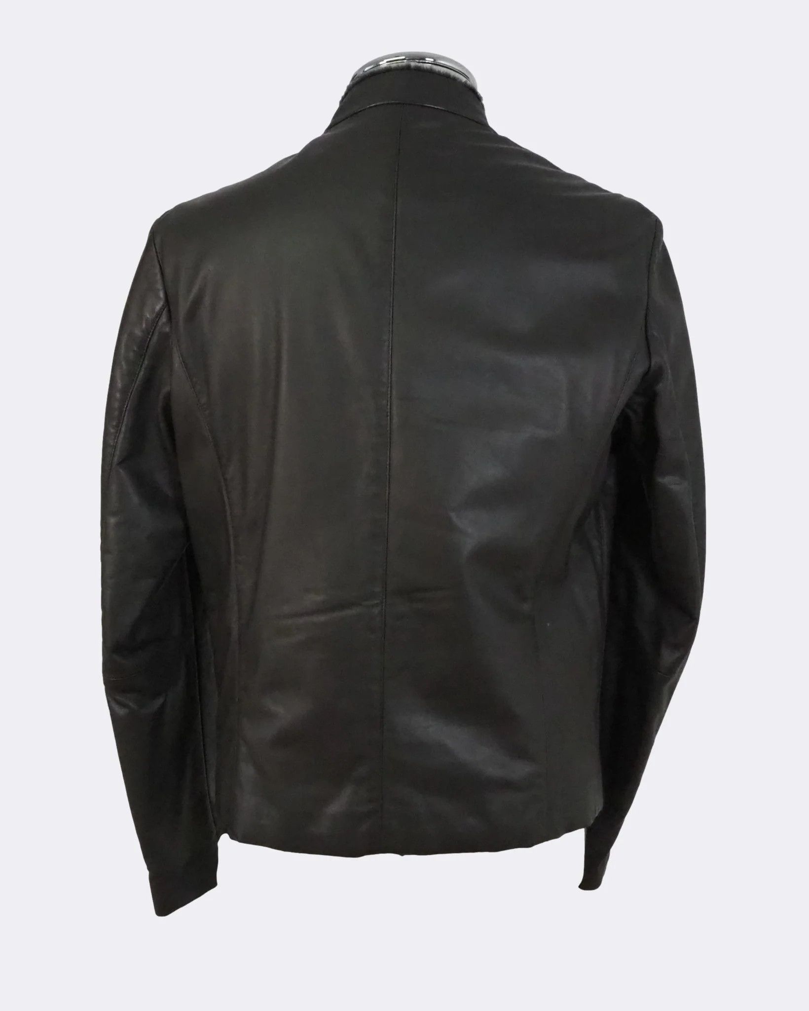 Armani Collezioni Armani Collezioni Square FrontLeatherJacket Fur Collar$2325 Size US M / EU 48-50 / 2 - 2 Thumbnail