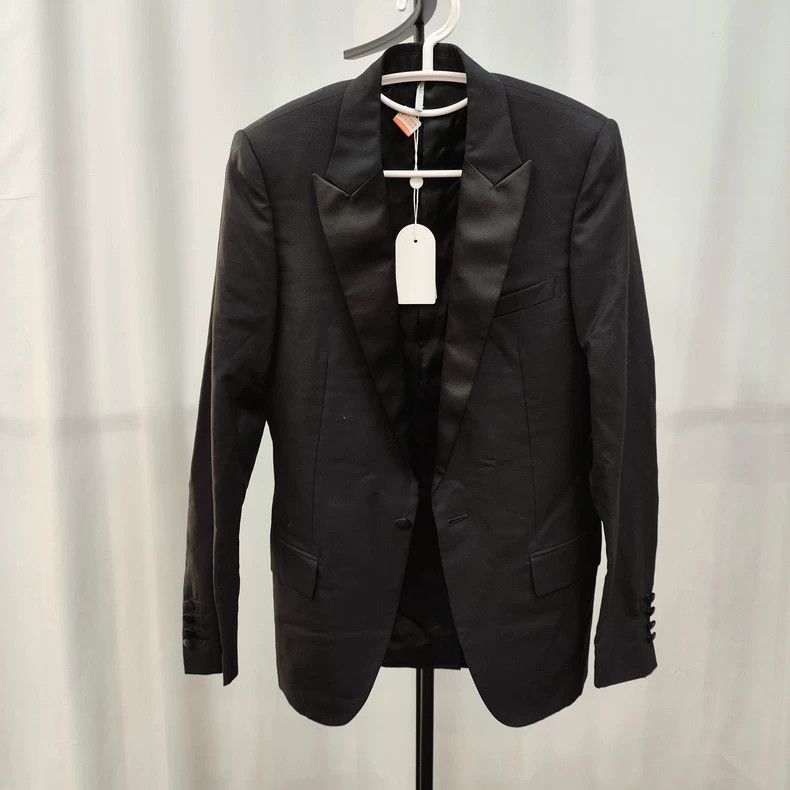 Dior Dior Wool shoulder pad smoking suit 2502-Nextarrow Size 44R - 1 Thumbnail