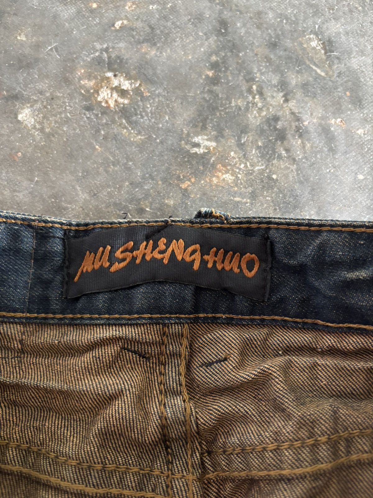 Hysteric Glamour Washed rusty whiskered jeans western bikers style grunge Size US 30 / EU 46 - 4 Thumbnail