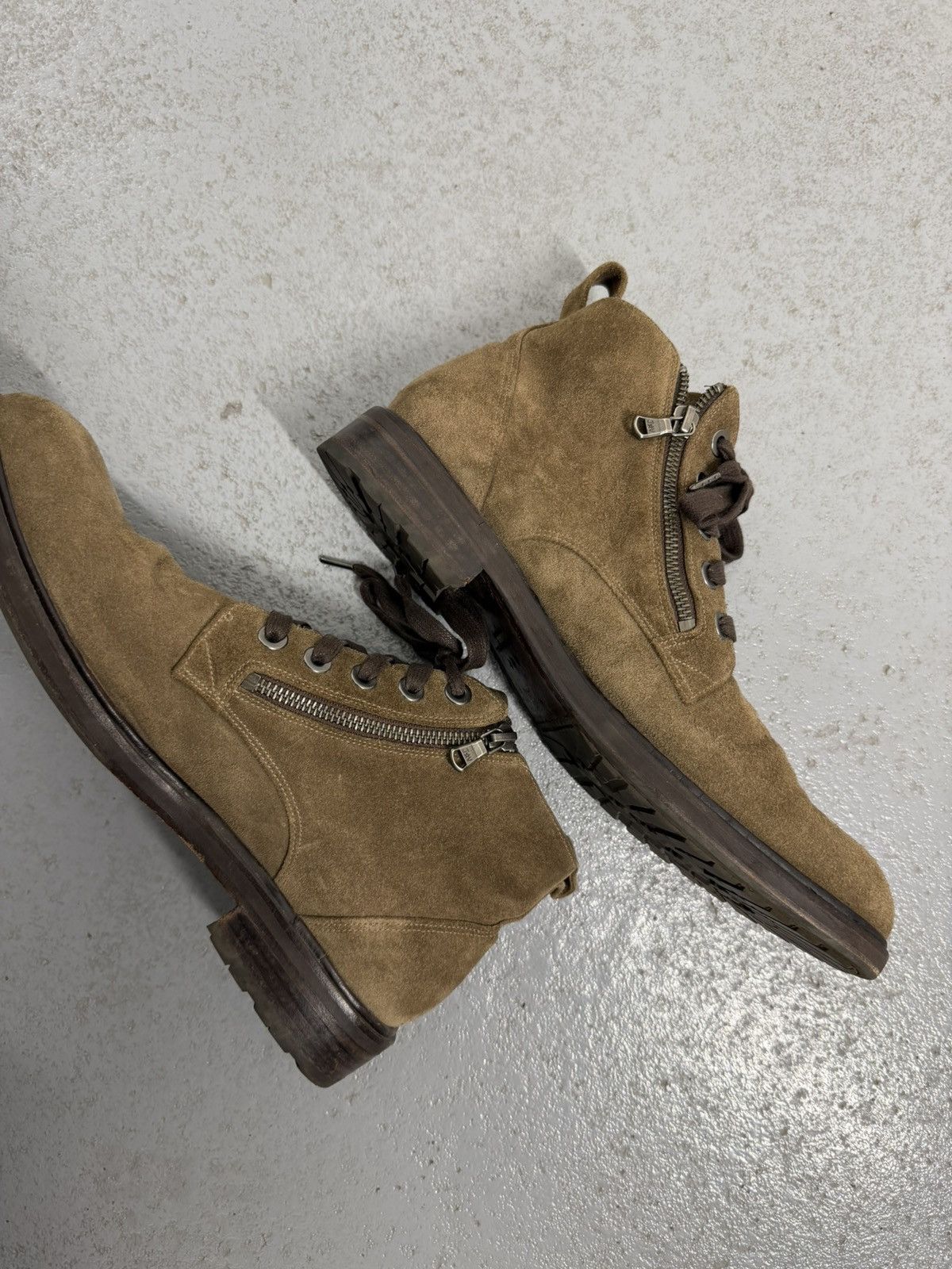 John Varvatos John Varvatos Suede Front Double Zipped Boots Size US 10 / EU 43 - 6 Thumbnail