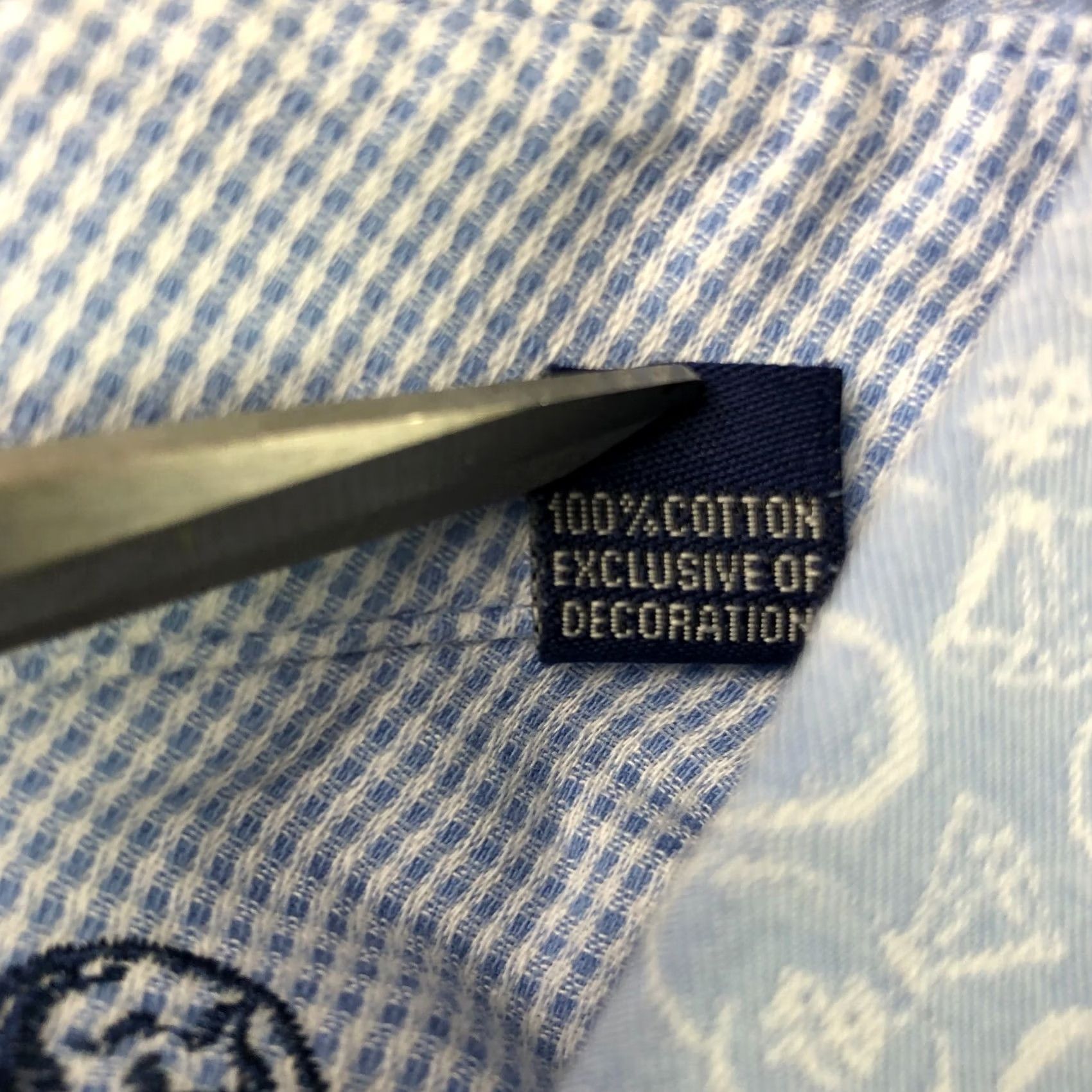 Robert Graham Robert Graham Men's Dress Shirt Blue XL Flip Cuff Money Bags Long Sleeve Size 46R - 4 Thumbnail