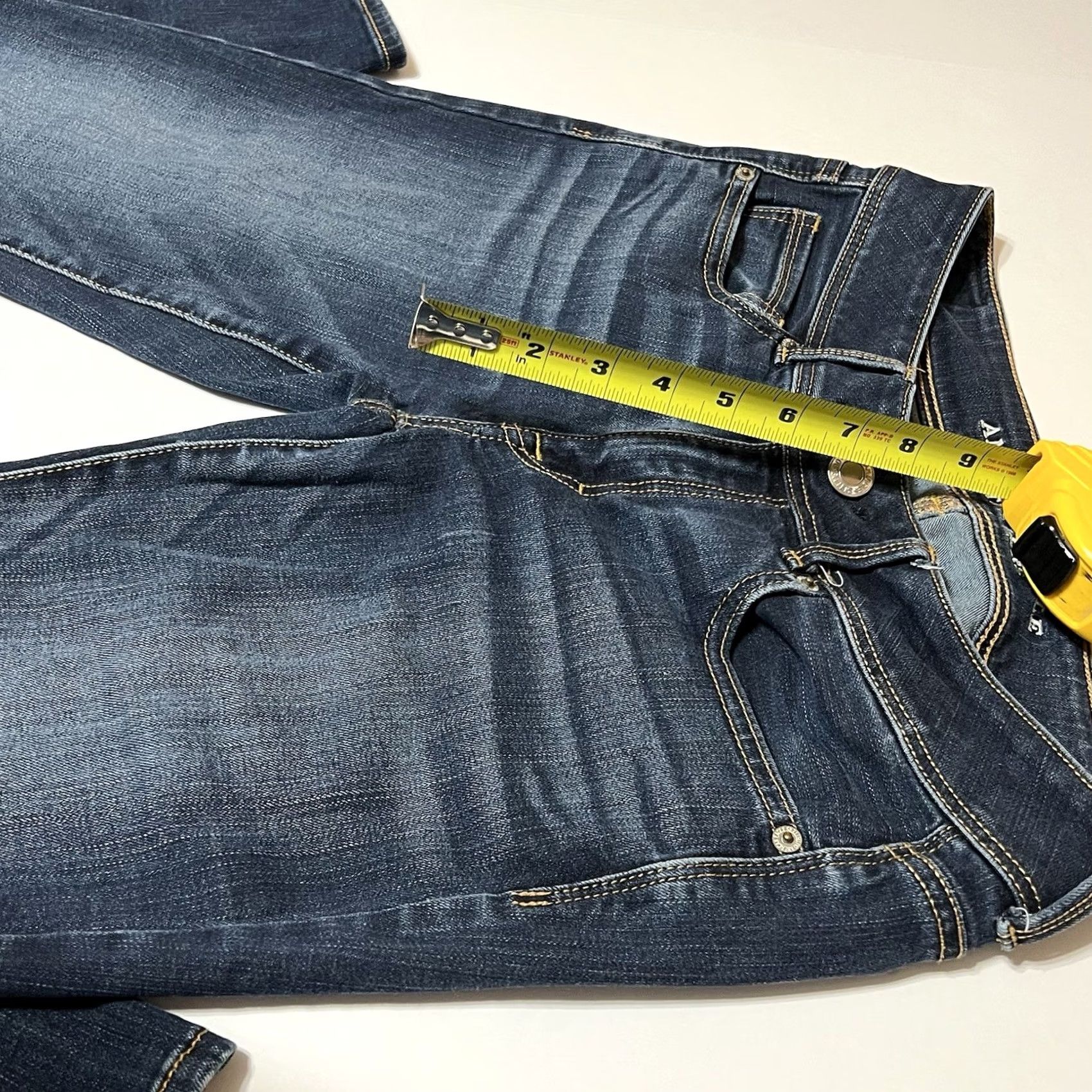 American Eagle Outfitters American Eagle Outfitters Jeans Women’s 6 Short Bootcut Denim Dark Blue Stretch 30x29 Pocket 5-Pocket Machine Washable XS? Size 28" / US 6 / IT 42 - 4 Thumbnail