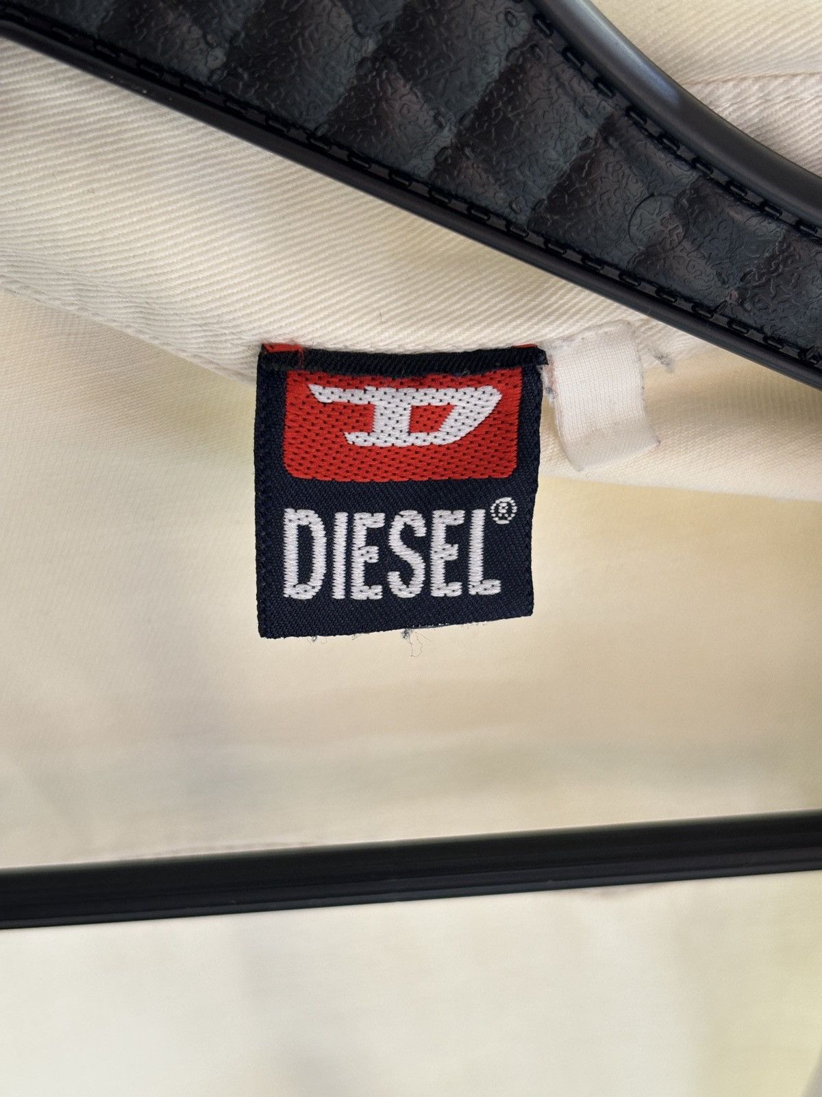 Diesel Vintage Diesel Workwear Shirt Cream White Y2K 90s Overshirt Size US L / EU 52-54 / 3 - 8 Thumbnail