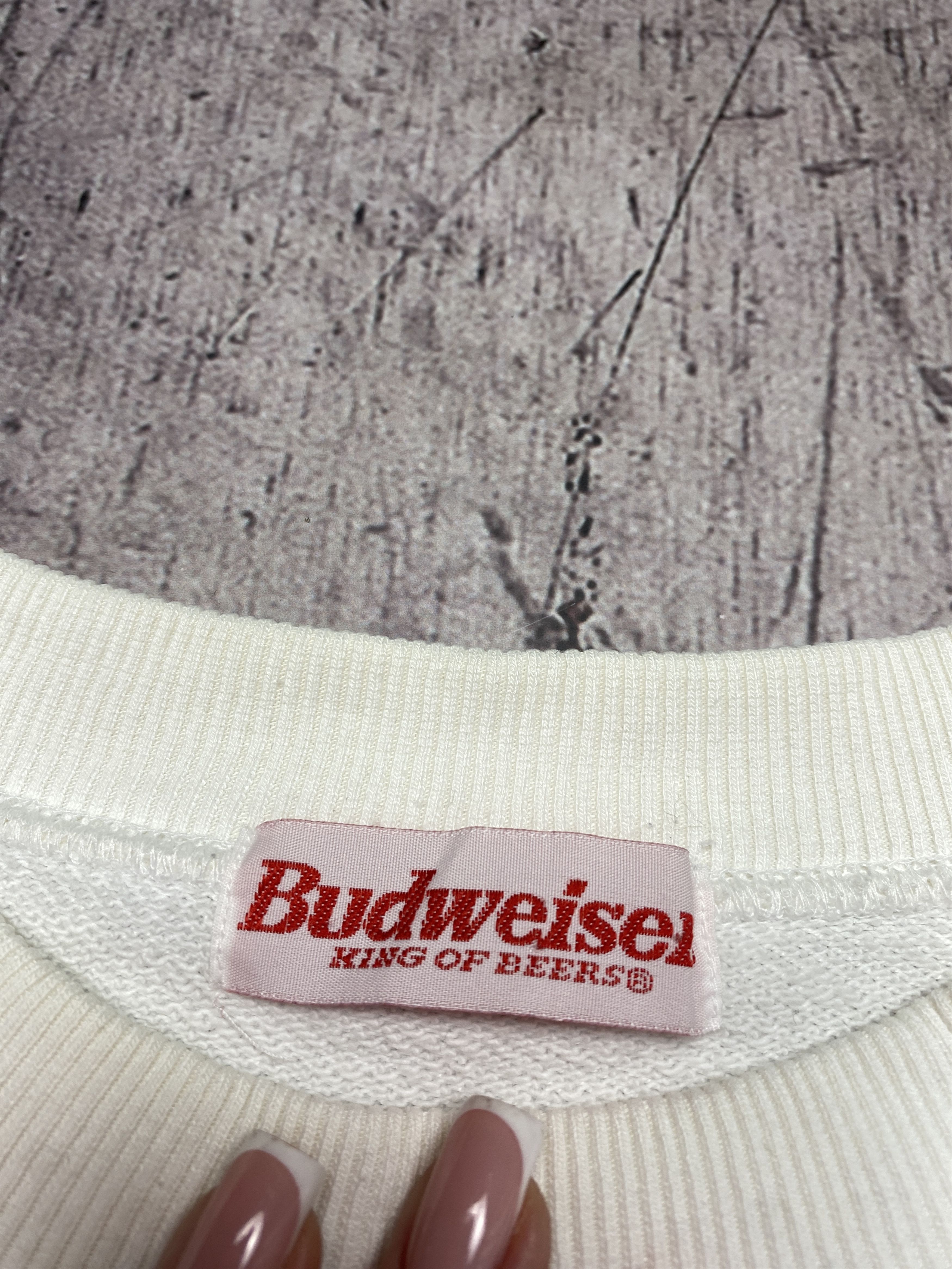 Budweiser Budweiser 90s Vintage Mens Crew Neck Sweatshirt Size US L / EU 52-54 / 3 - 6 Thumbnail