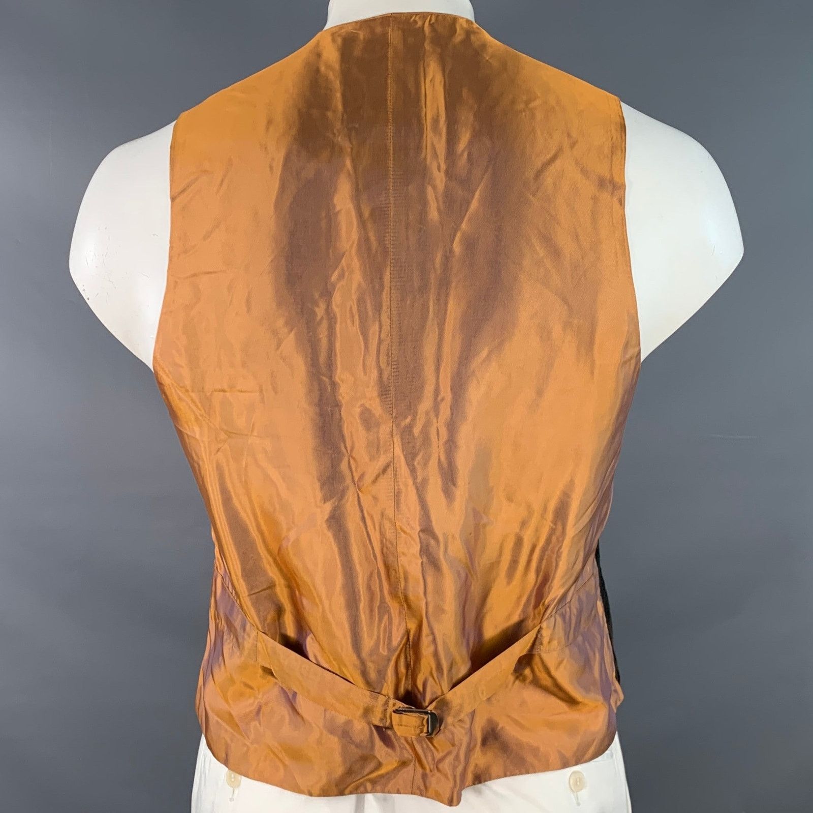 Other FAVOURBROOK 42 Black Gold Embroidery Velvet Button Up Vest Size US L / EU 52-54 / 3 - 4 Thumbnail