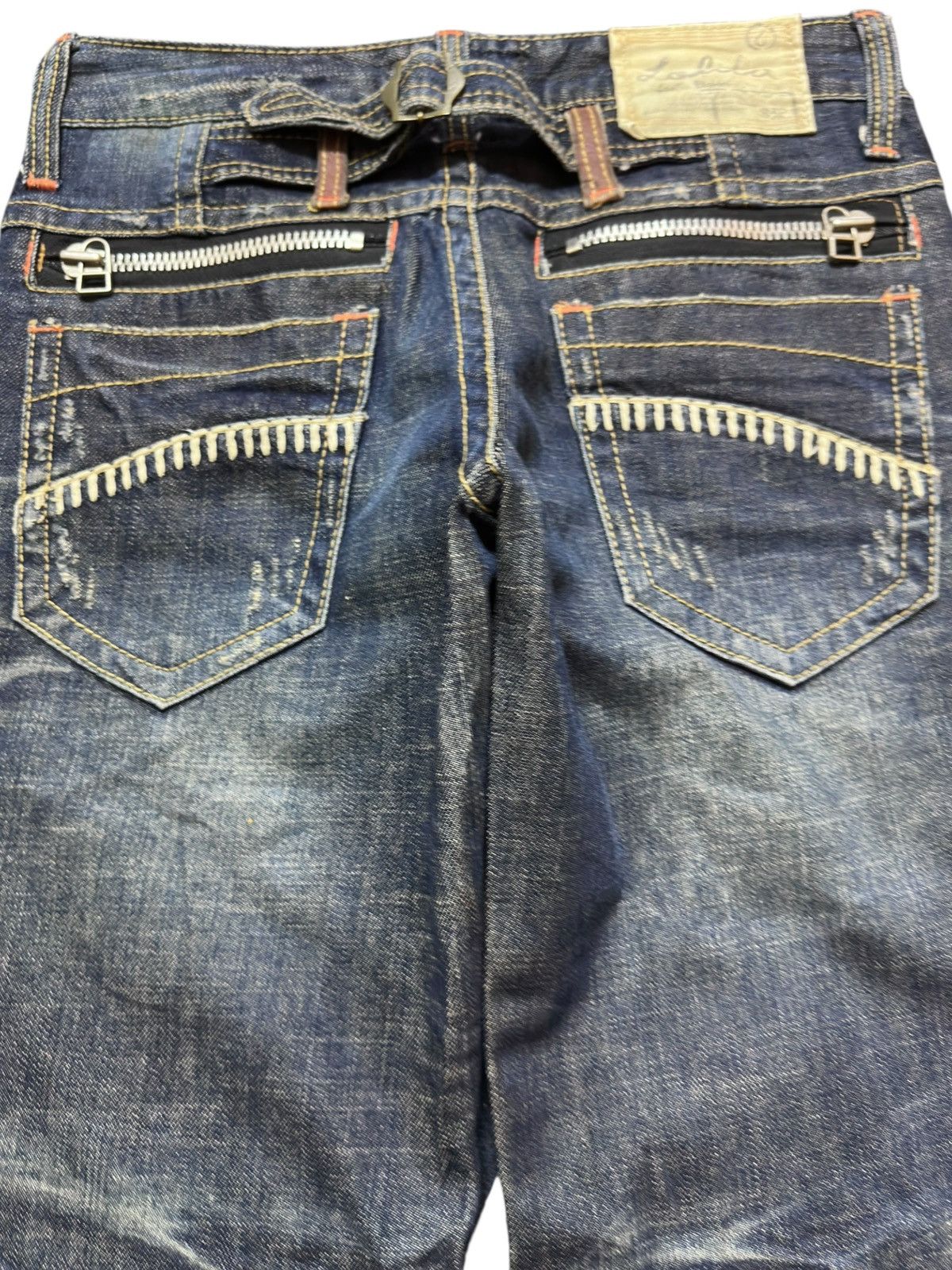 Hysteric Glamour Vintage Lolita Flare Whiskers Buckle Back Denim Size US 30 / EU 46 - 5 Thumbnail