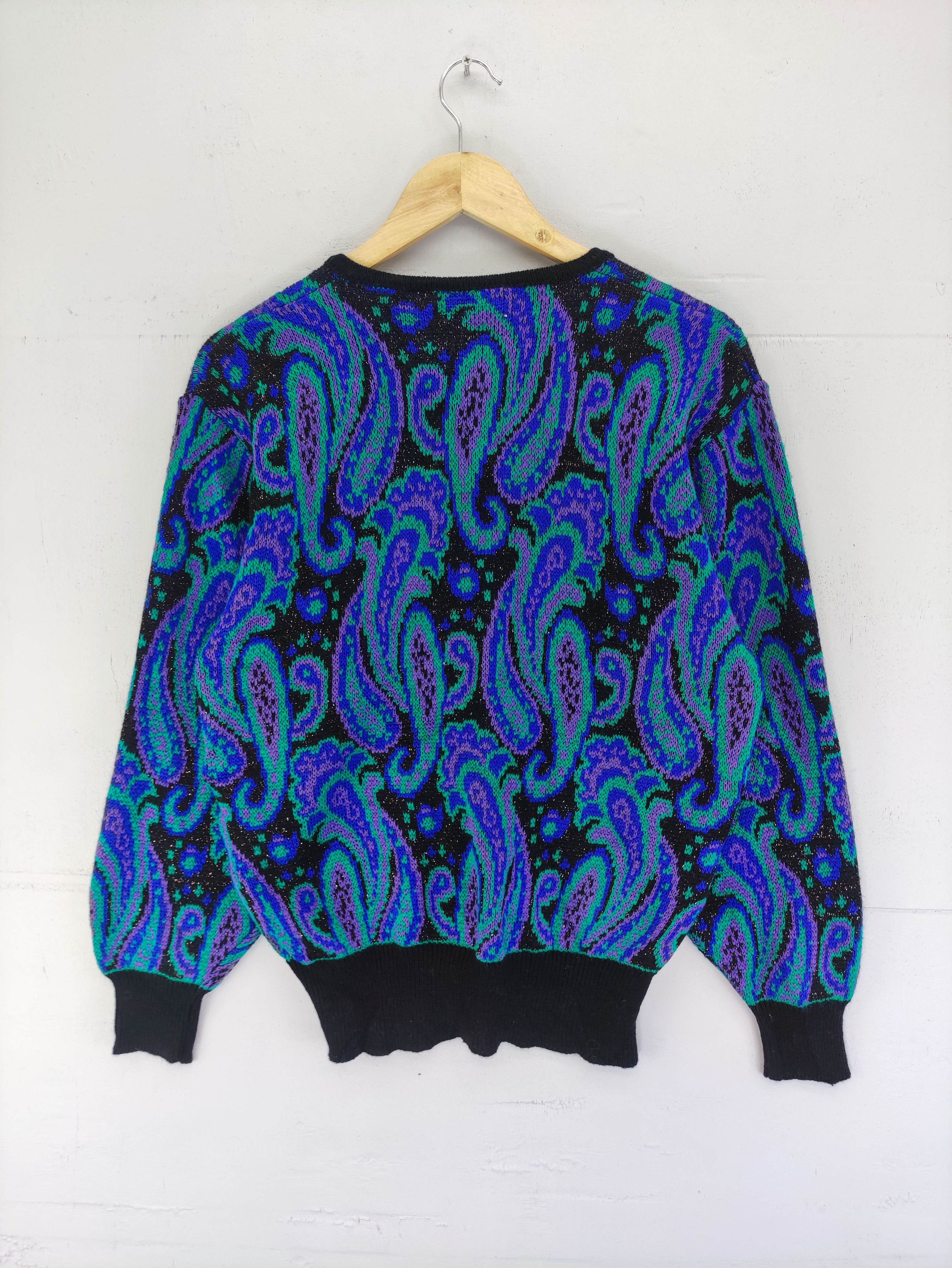 Japanese Brand Vintage Cardigan Wool Sweater Paisley Pattern Size S / US 4 / IT 40 - 5 Thumbnail