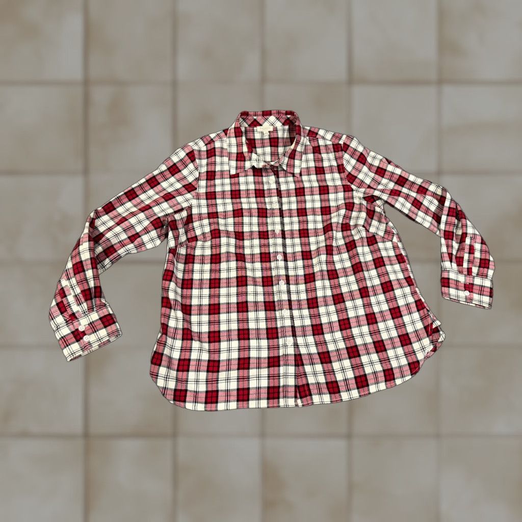 Talbots Talbots button up shirt Womens 0X Plus red plaid long sleeve casual Button-Up Size XL / US 12-14 / IT 48-50 - 1 Thumbnail
