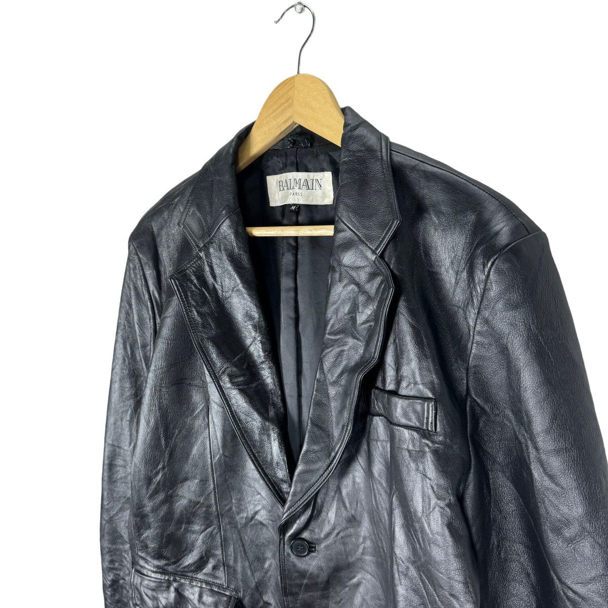 Balmain ⚡️BALMAIN SHEEPSKIN LEATHER COAT JACKET Size US M / EU 48-50 / 2 - 4 Thumbnail