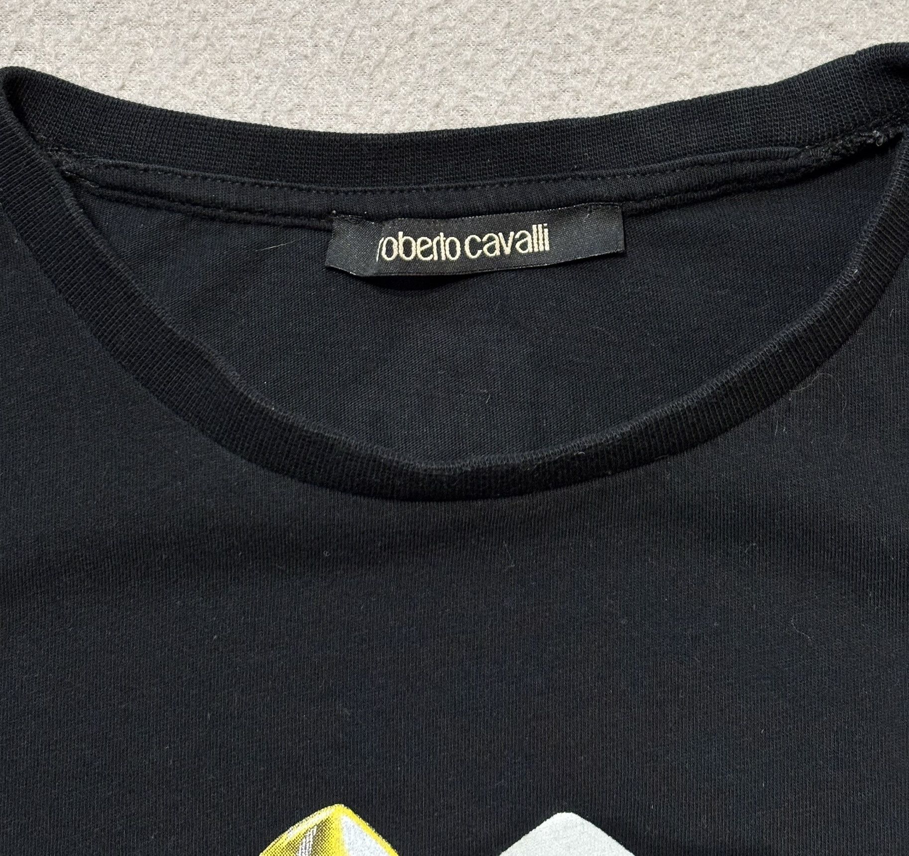 Roberto Cavalli Roberto Cavalli T-shirt Black Firenze Logo Size US M / EU 48-50 / 2 - 12 Thumbnail