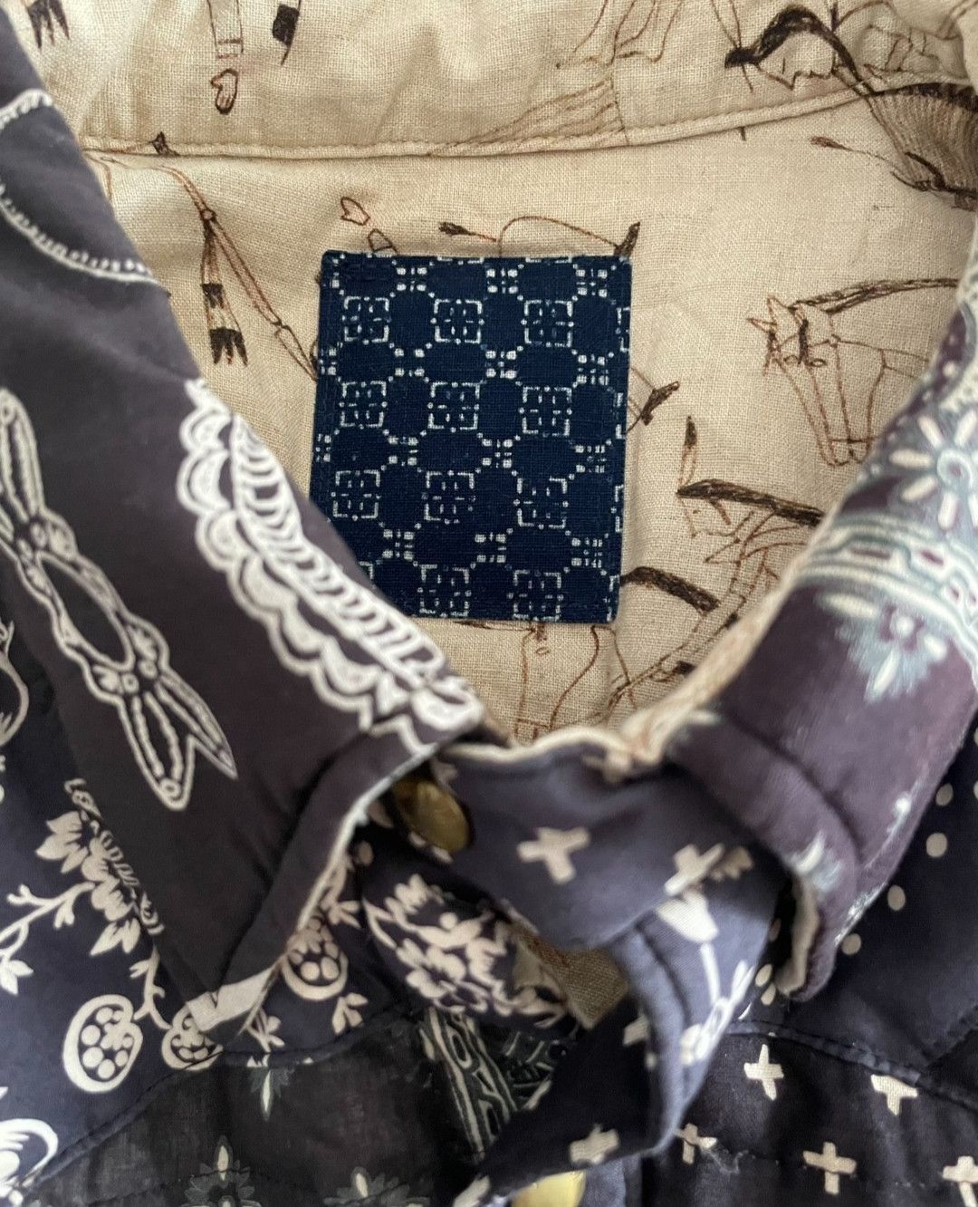 Visvim VisvimVisvim ict kerchief down jkt black bandana-2504 Size US L / EU 52-54 / 3 - 4 Thumbnail