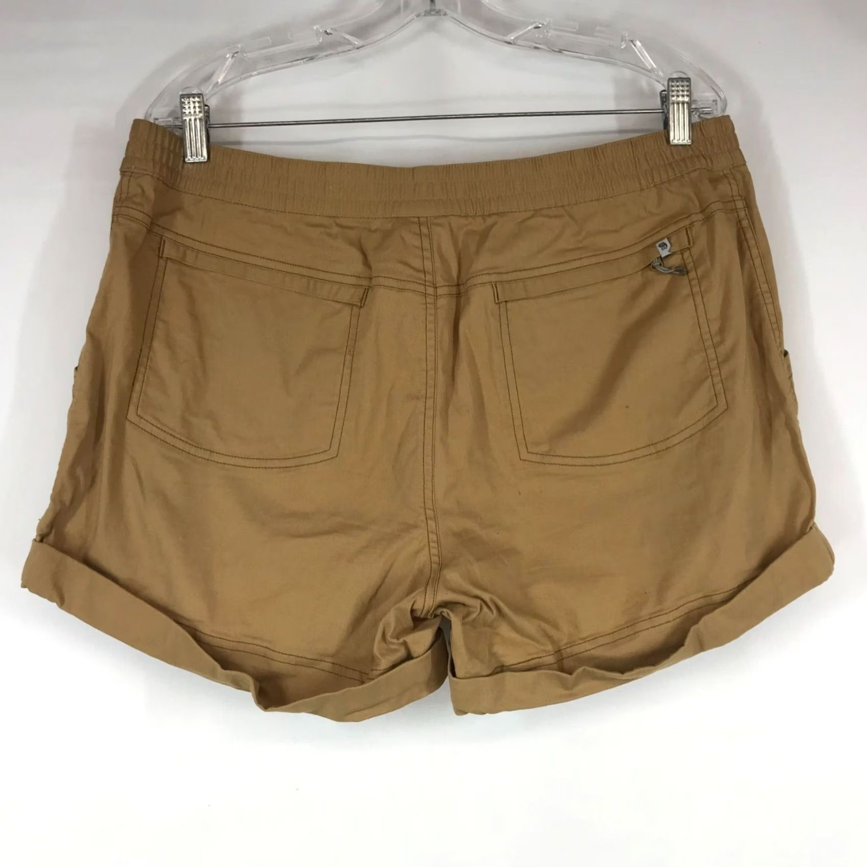 Mountain Hardwear Mountain Hardwear Womens Brown Cotton Blend Cuffed Shorts 14 Size 36" / US 14 / IT 50 - 4 Thumbnail