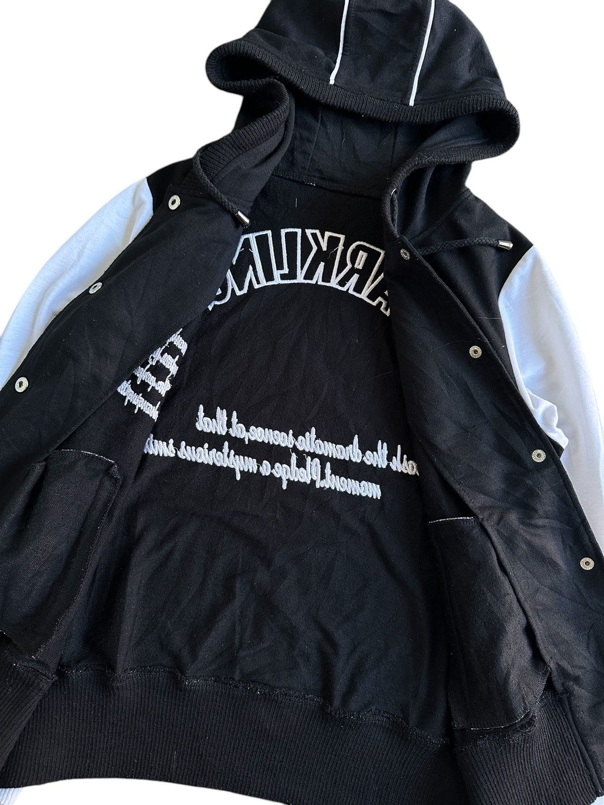 Hysteric Glamour 2000s DREAMING IN THE SKY VARSITY BUTTON HOODIE Size US M / EU 48-50 / 2 - 6 Thumbnail